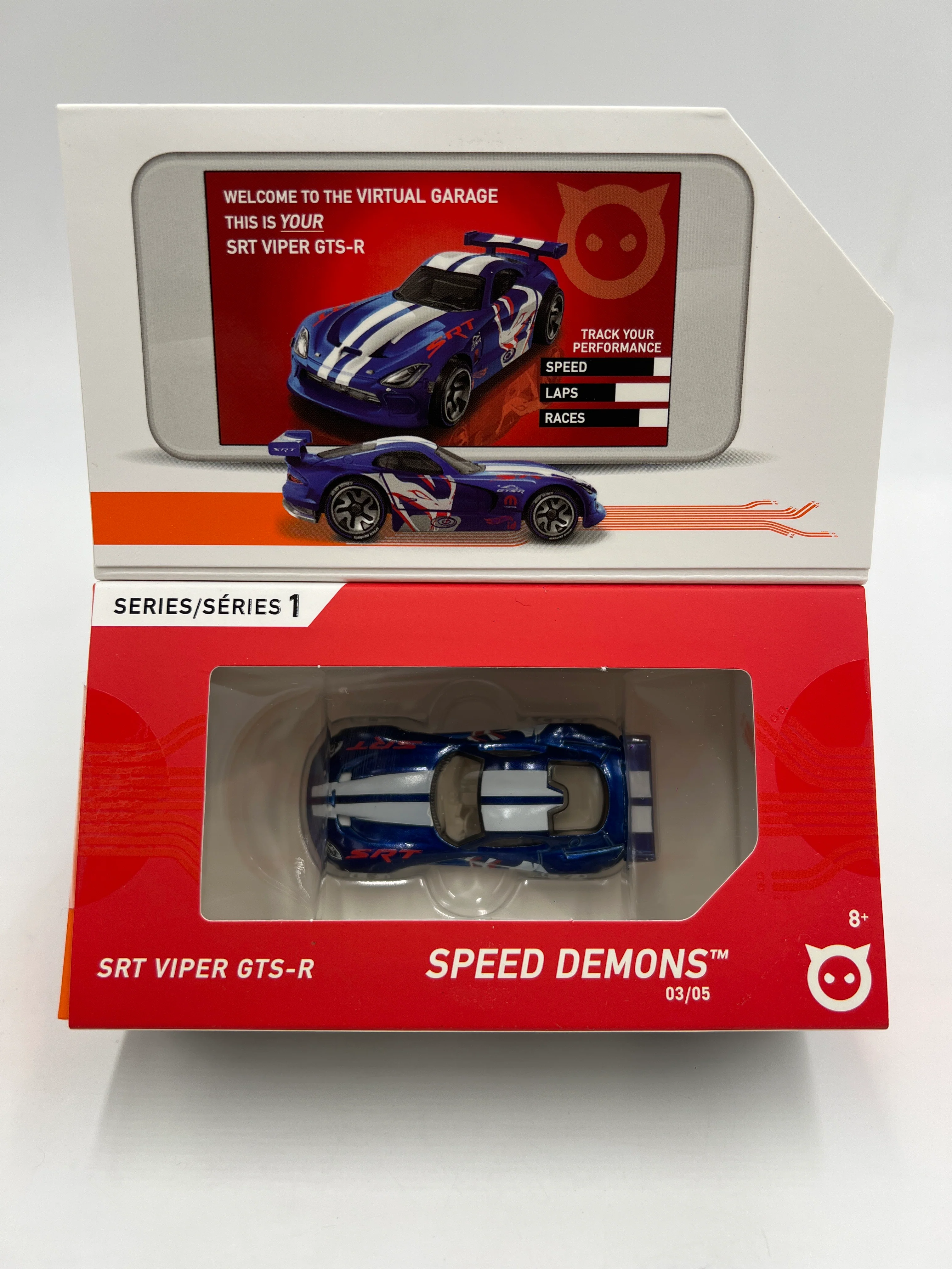 Hot Wheels iD Speed Demons Series 1 #3 SRT Viper GTS-R Blue Sealed - Image 2