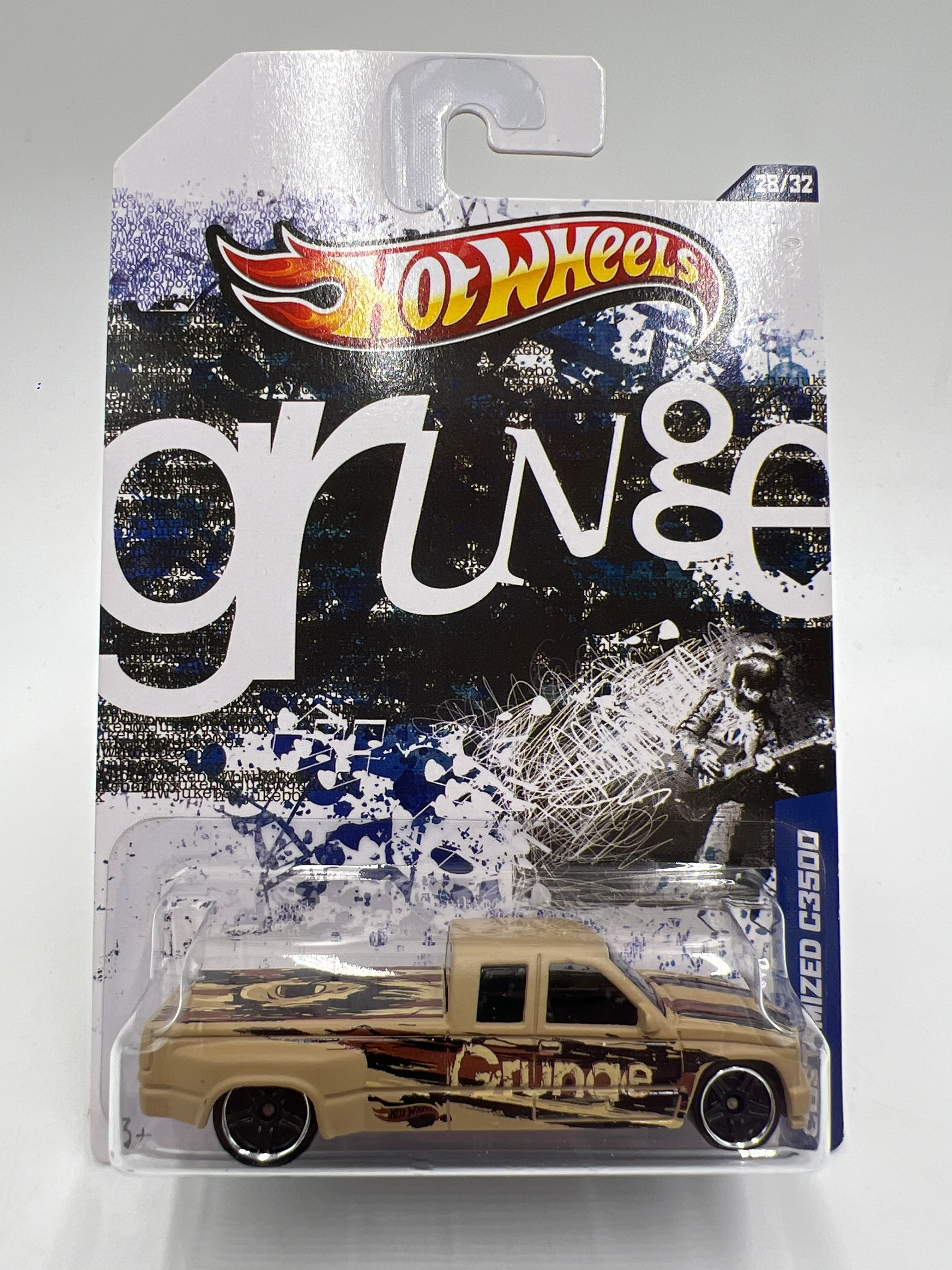 Hot Wheels Jukebox Grunge #28 Customized C3500 Tan W/Protector