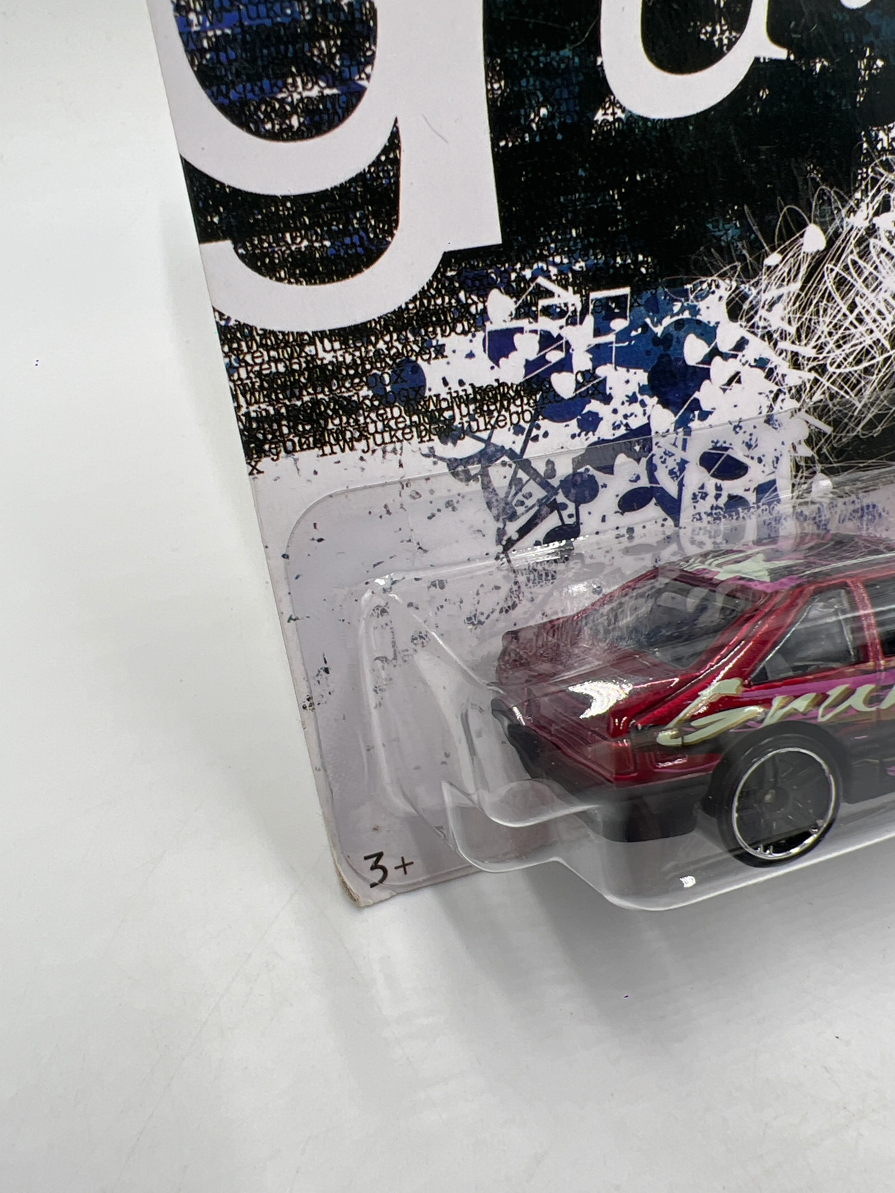 Hot Wheels Jukebox Grunge #27 92 Ford Mustang Foxbody Red W/Protector - Image 4