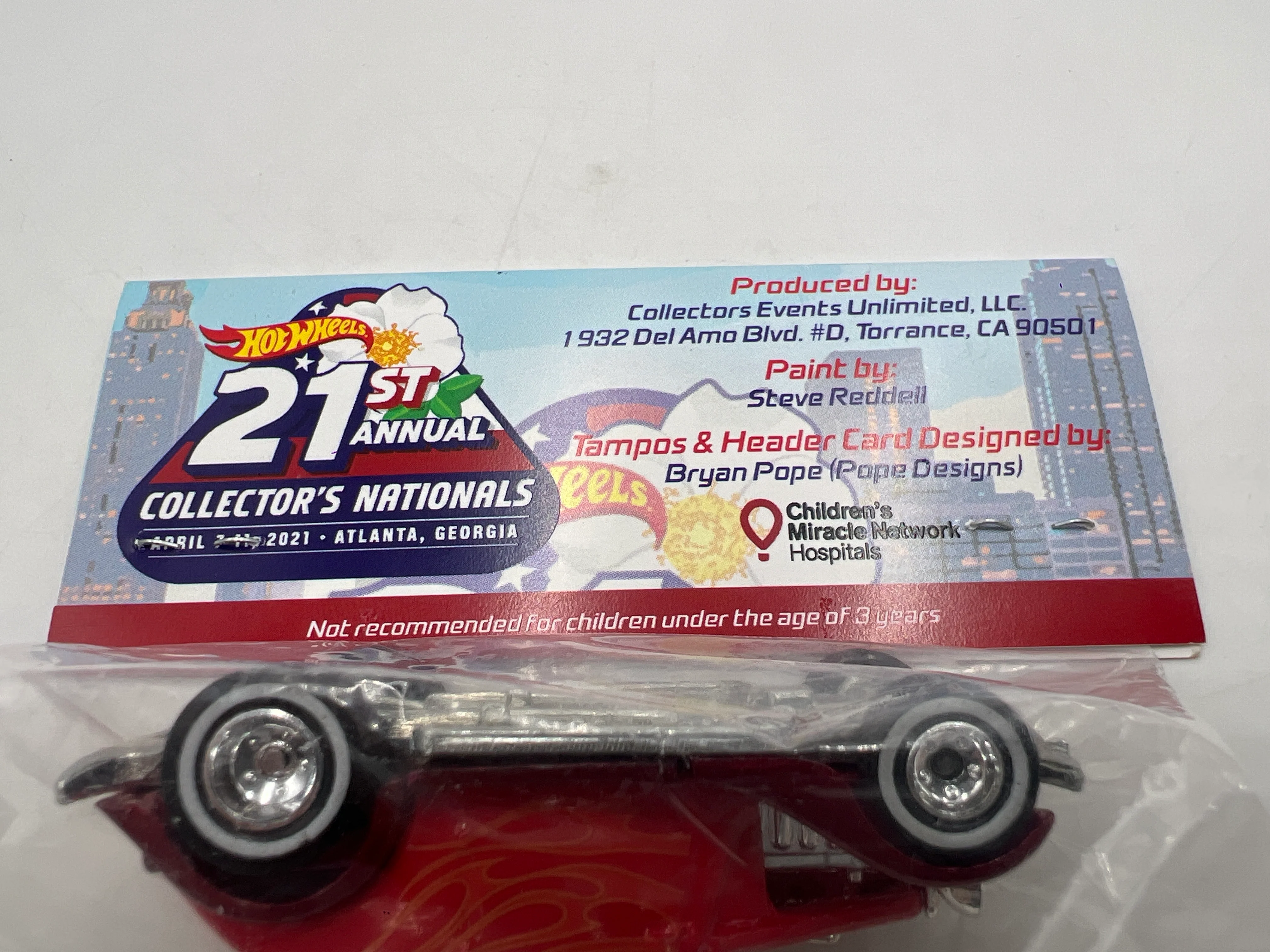 Hot Wheels 21st Annual Collectors Nationals Atlanta 34 Ford 3-Window Red - Image 5