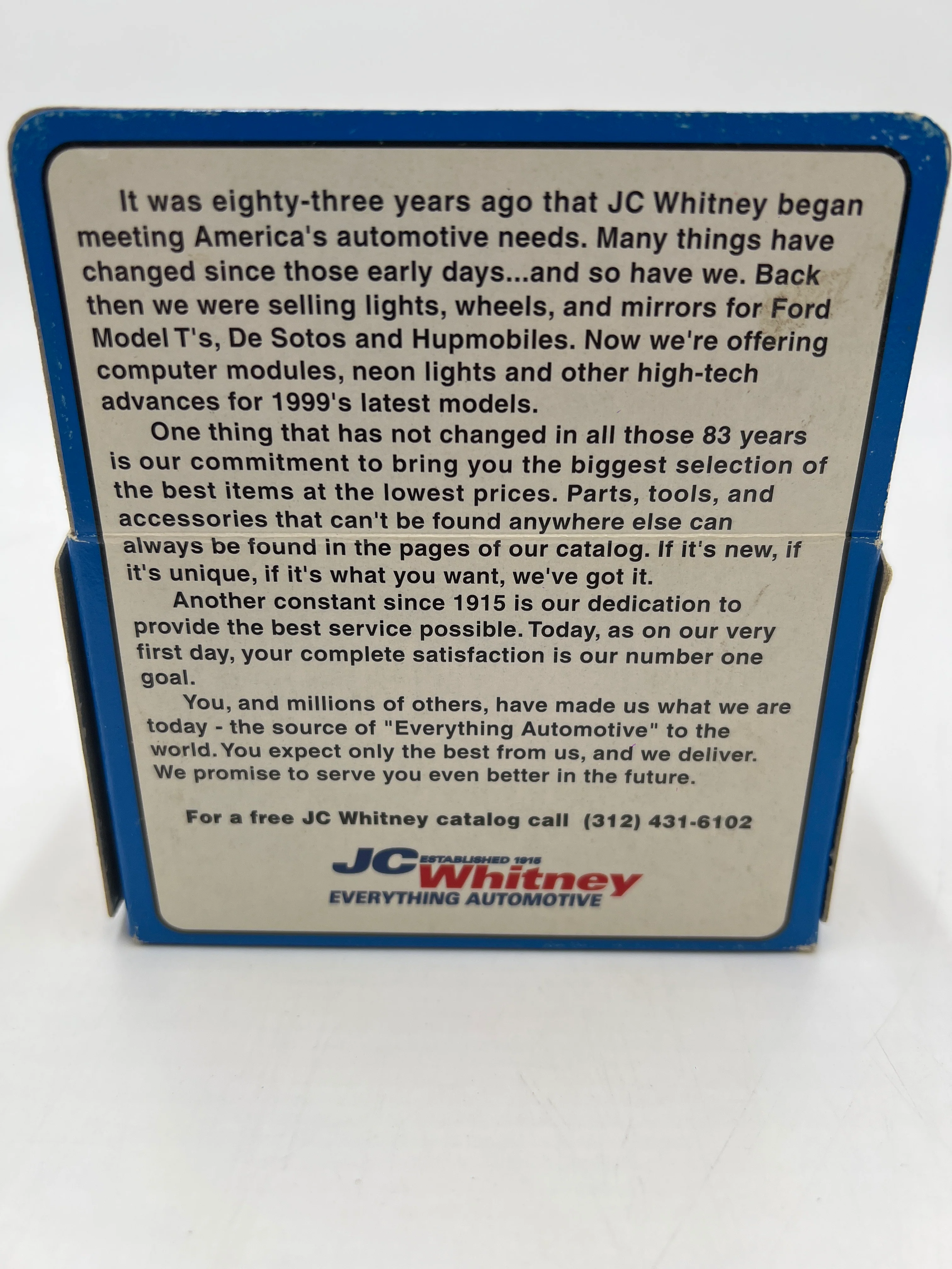 Hot Wheels Limited Edition JC Whitney Everything Automotive Chevy Nomad Light Blue - Image 6