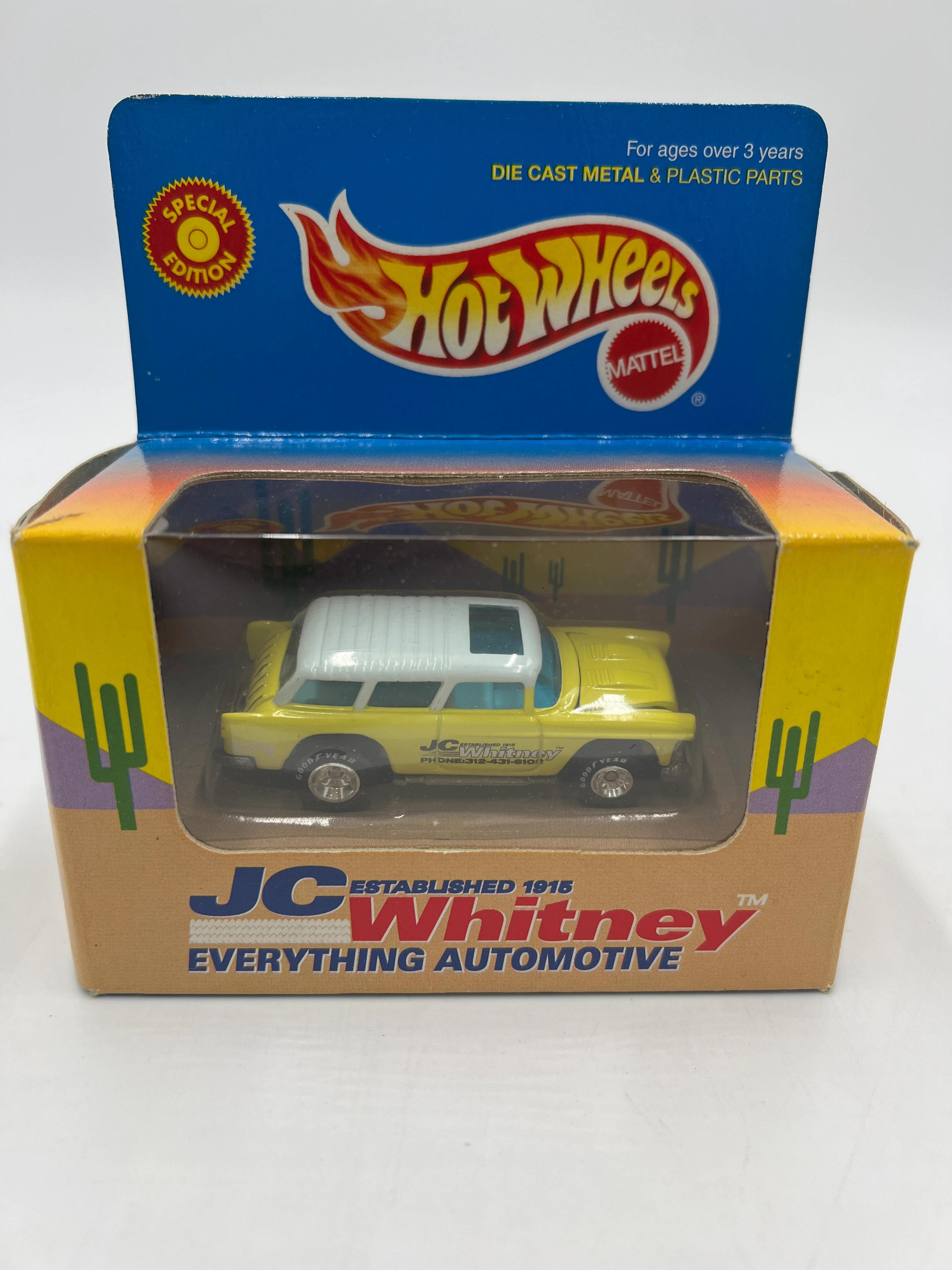 Hot Wheels Limited Edition JC Whitney Everything Automotive Chevy Nomad Yellow - Image 2