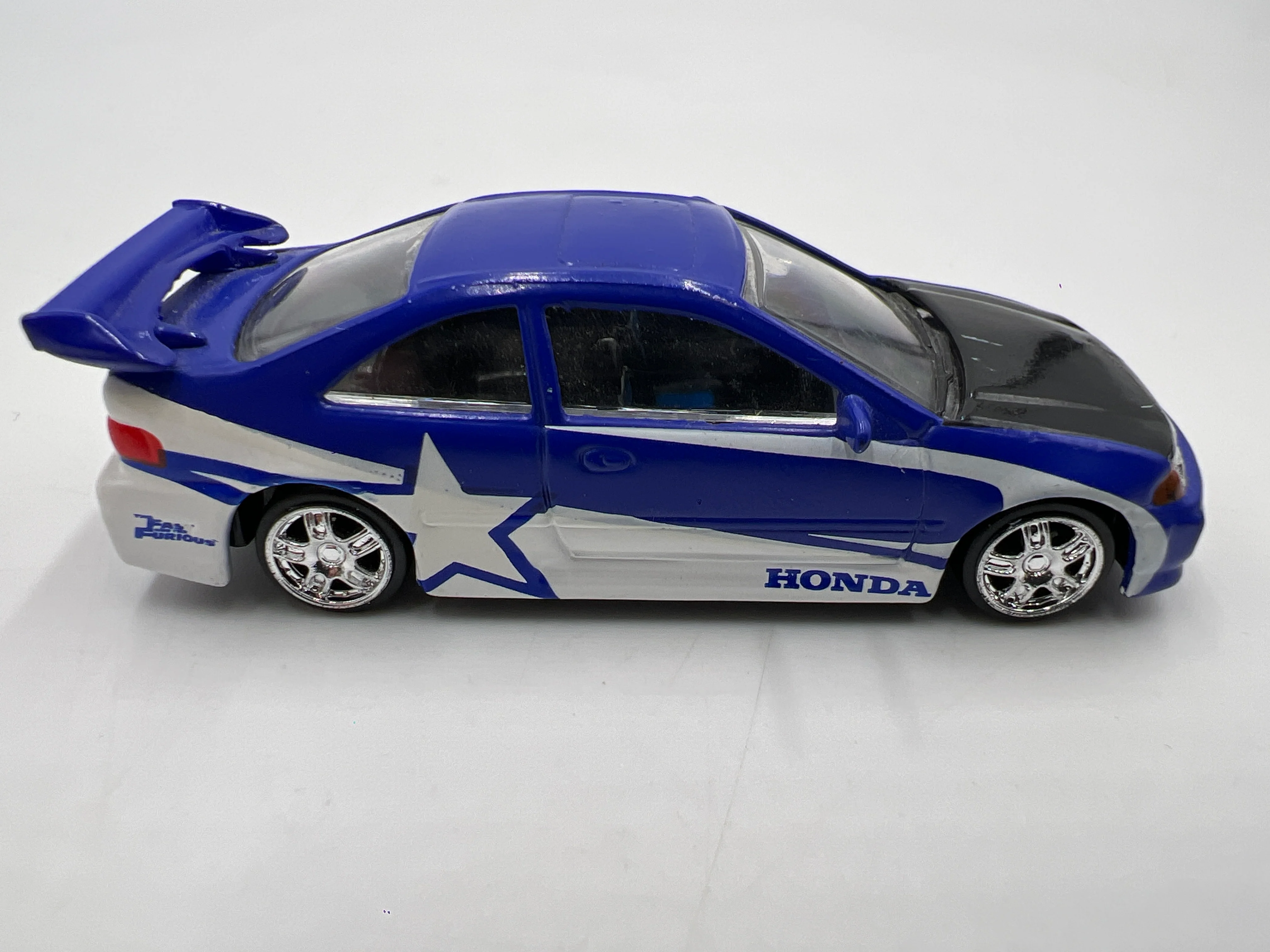 Racing Champions Fast & Furious 1995 Honda Civic Blue Loose - Image 4