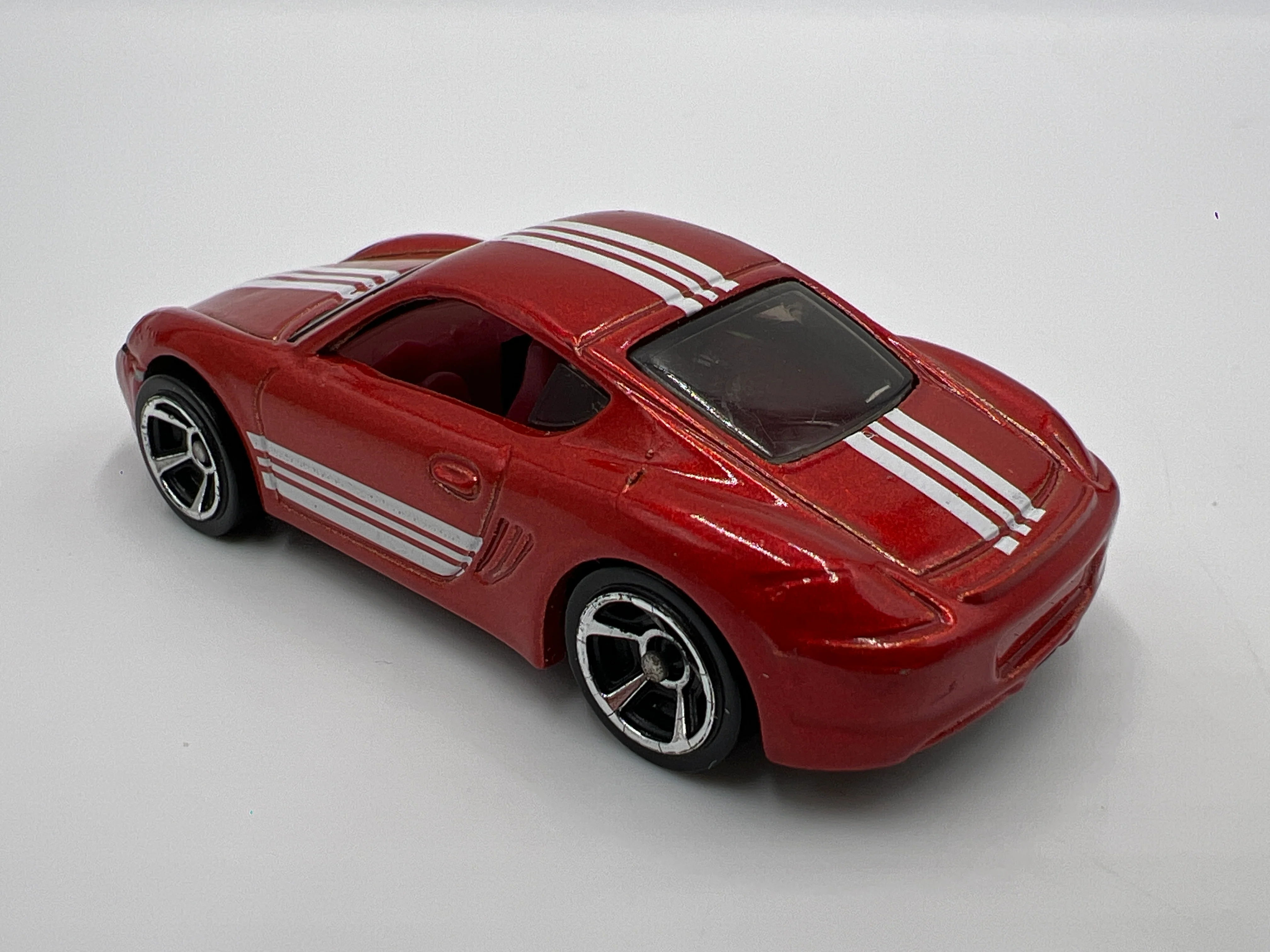 2017 Hot Wheels 1/64 VHTF Variation Multipack Exclusive Porsche Cayman S Red W/MC5 Wheels Loose - Image 2