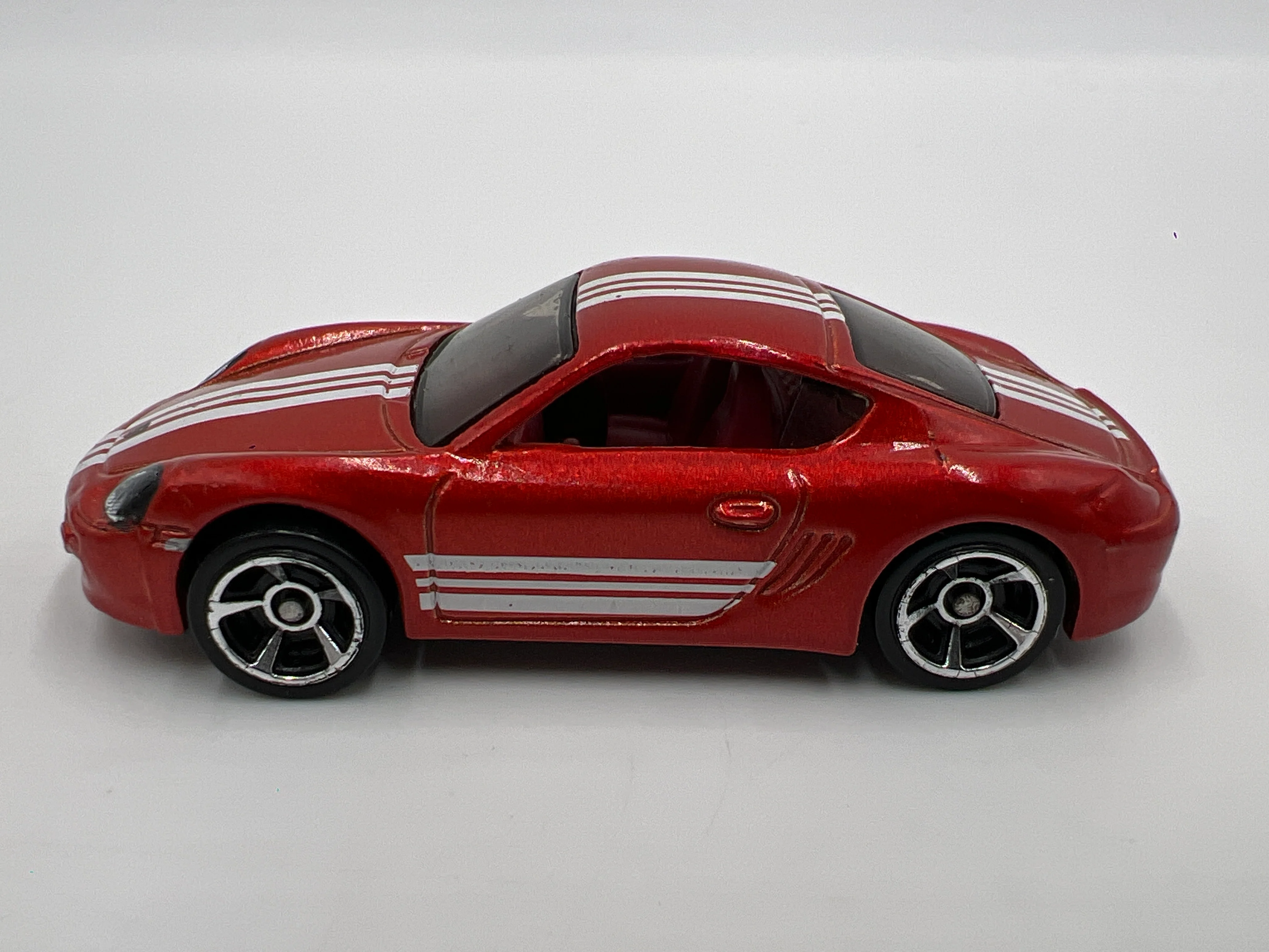 2017 Hot Wheels 1/64 VHTF Variation Multipack Exclusive Porsche Cayman S Red W/MC5 Wheels Loose - Image 4