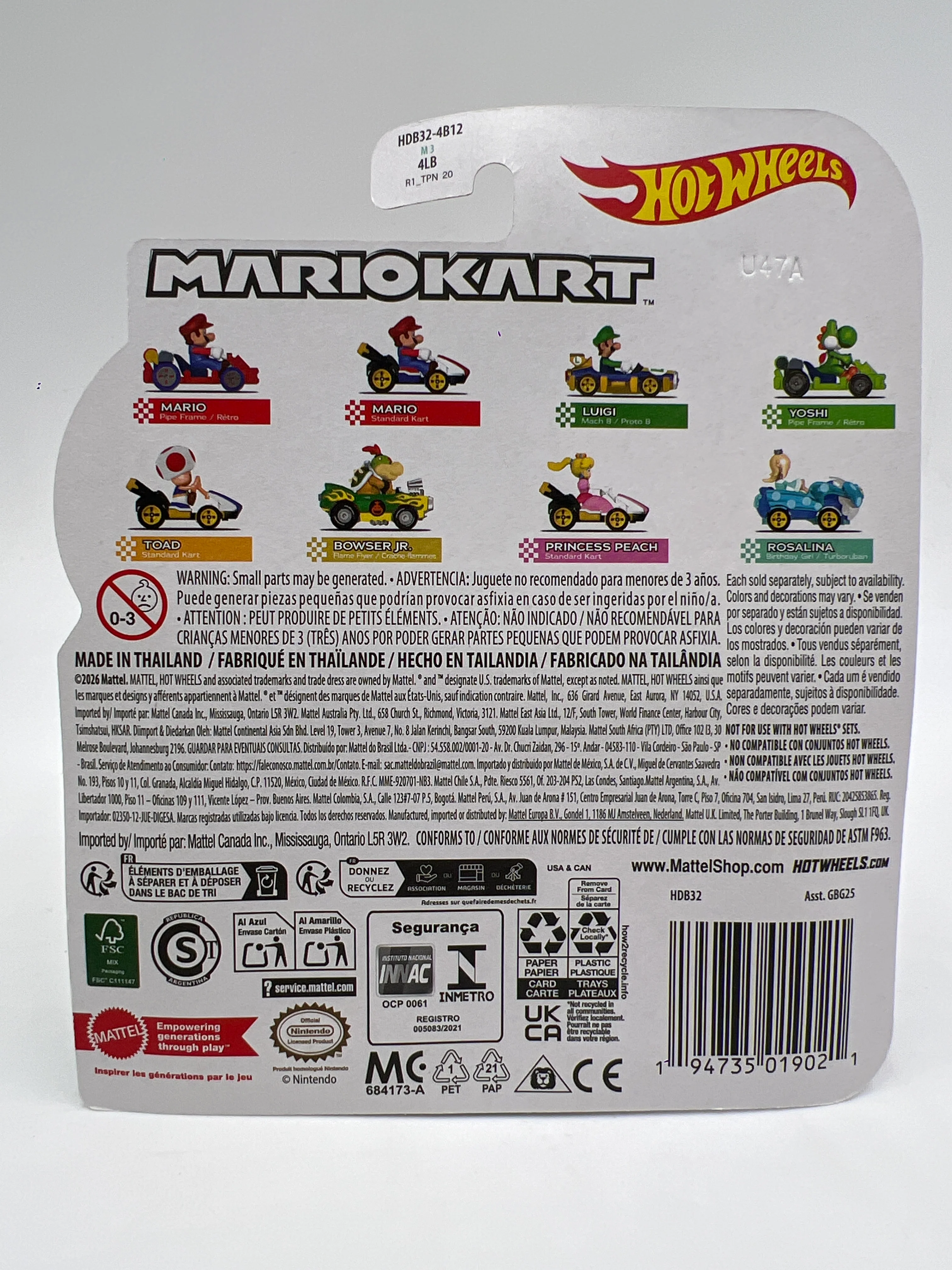 2026 Hot Wheels Mario Kart Rosalina Birthday Girl/Turboruban 111A - Image 3