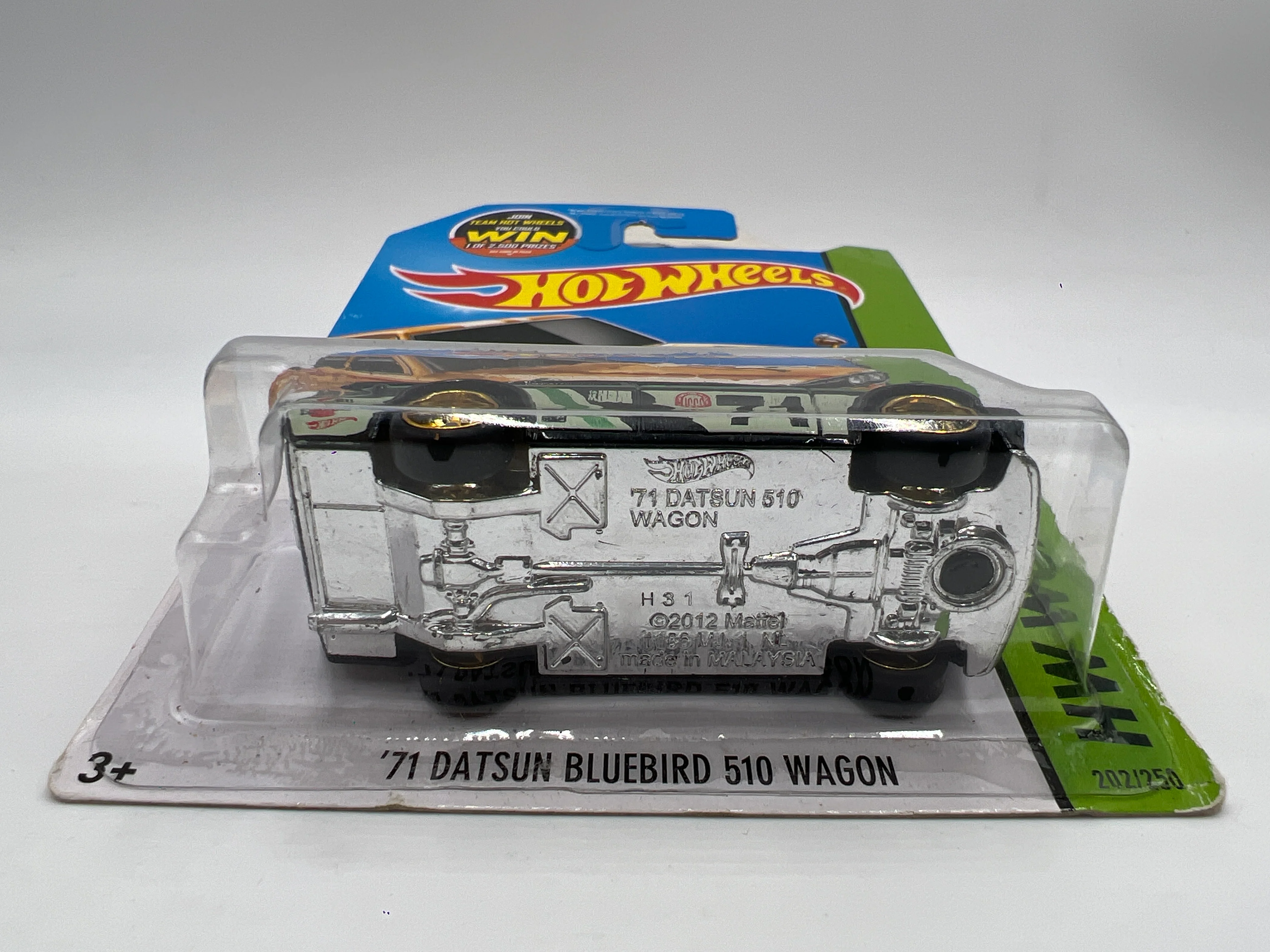 Hot Wheels Kmart 71 Datsun Bluebird 510 Wagon Wheel Swap Custom On Card W/Protector SR - Image 3