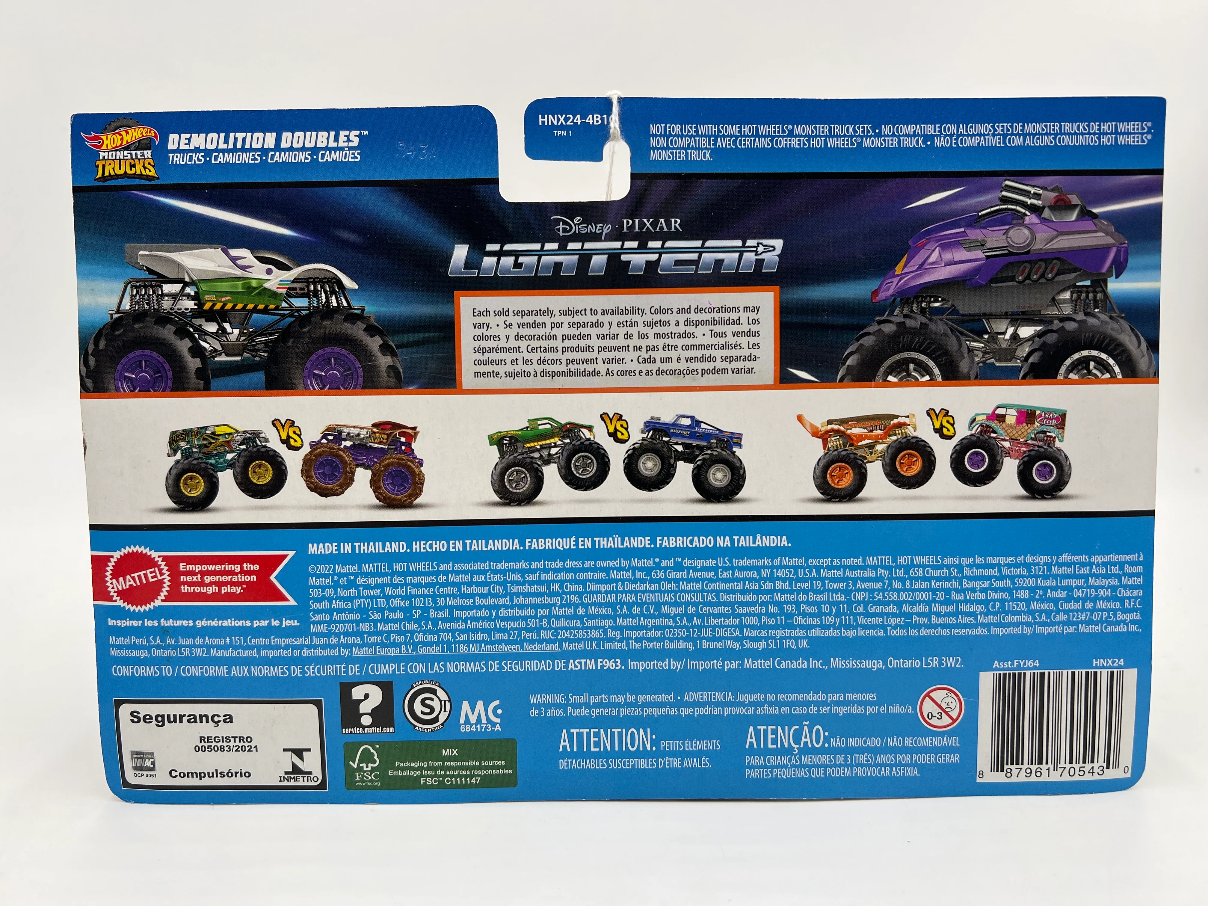 Hot Wheels Monster Trucks Demolition Doubles Buzz Lightyear Vs Zurg - Image 7