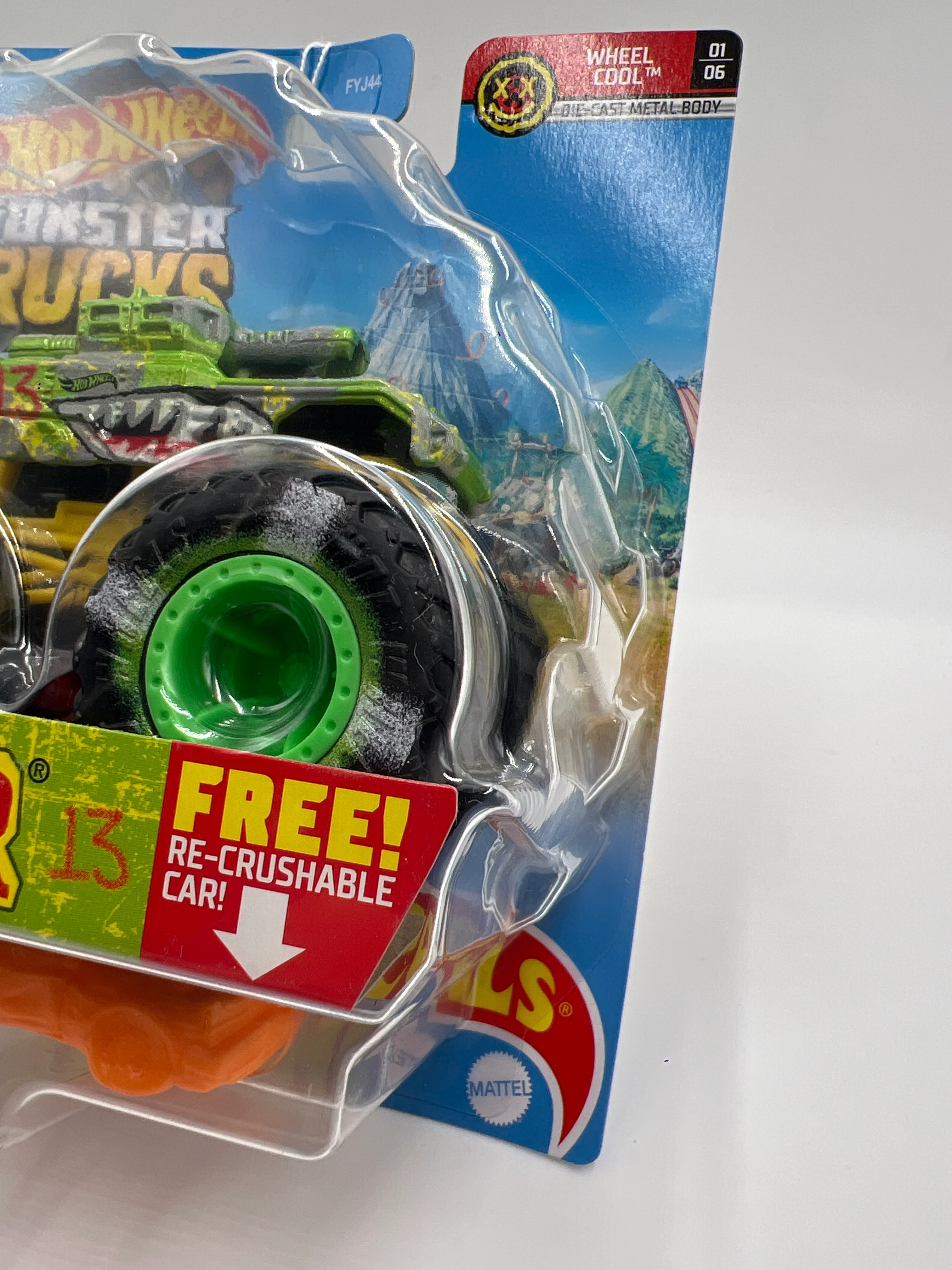 Hot Wheels Monster Trucks Wheel Cool #6 Invader 134C - Image 3