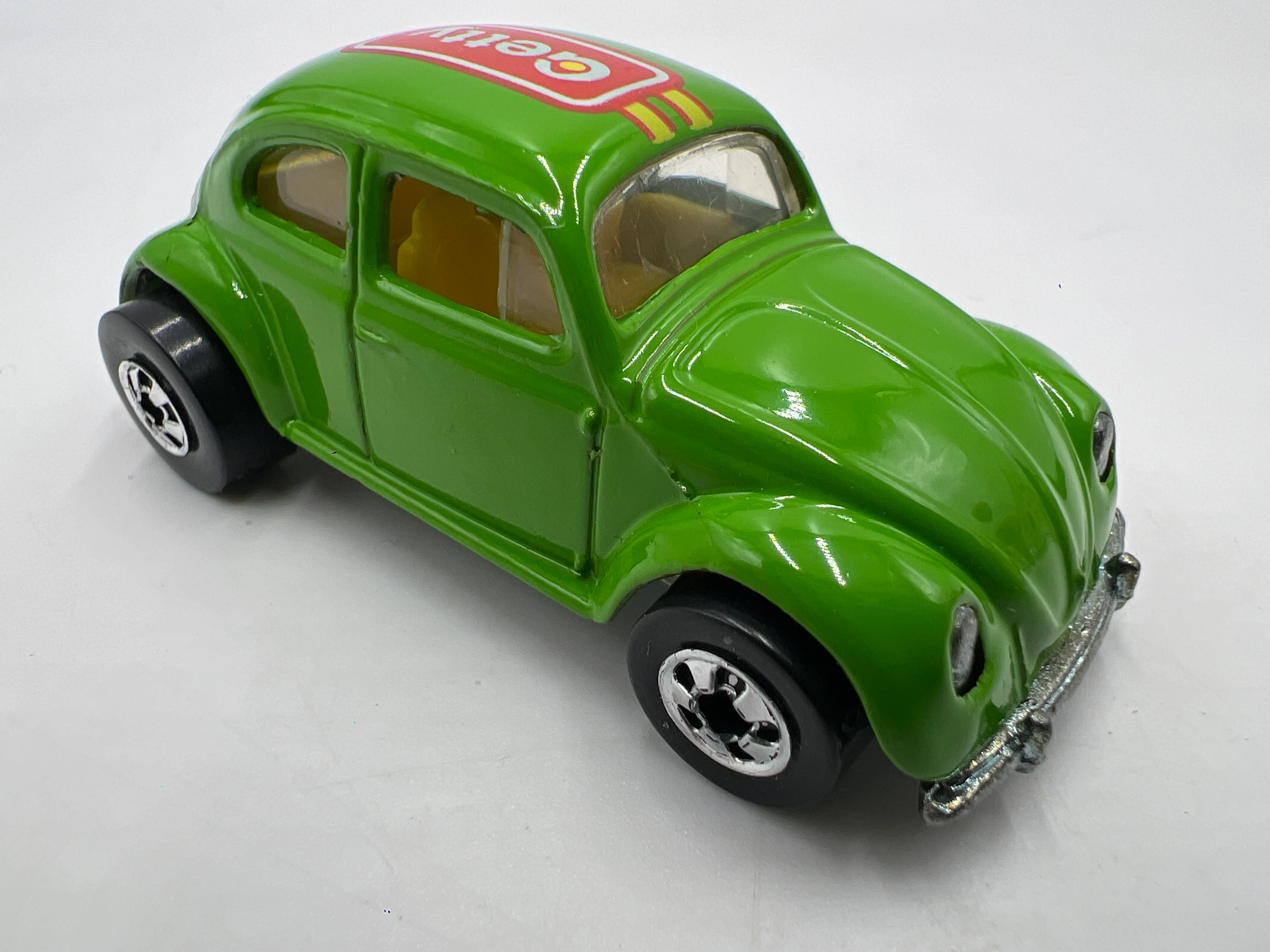 Hot Wheels 1991 Getty Promo Volkswagen Beetle Green Loose - Image 2