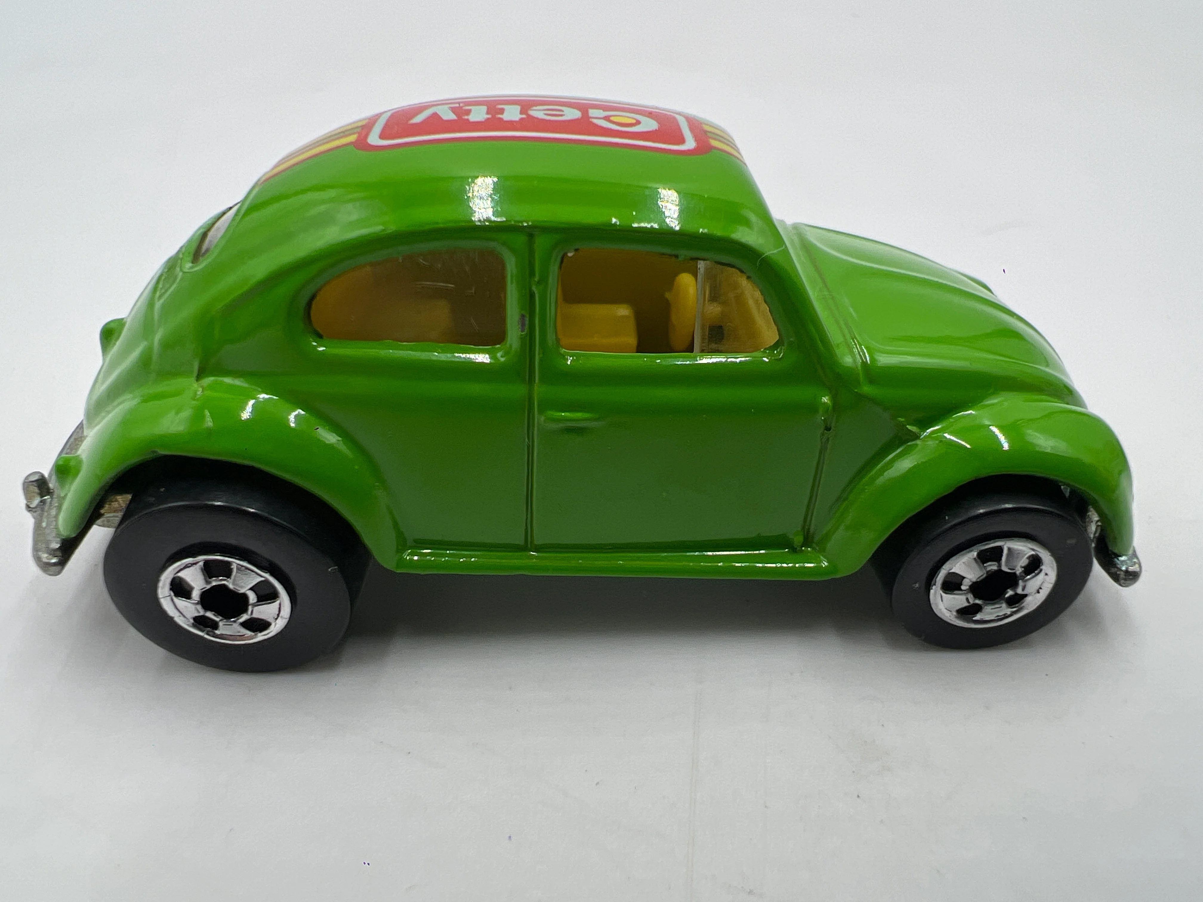 Hot Wheels 1991 Getty Promo Volkswagen Beetle Green Loose - Image 4