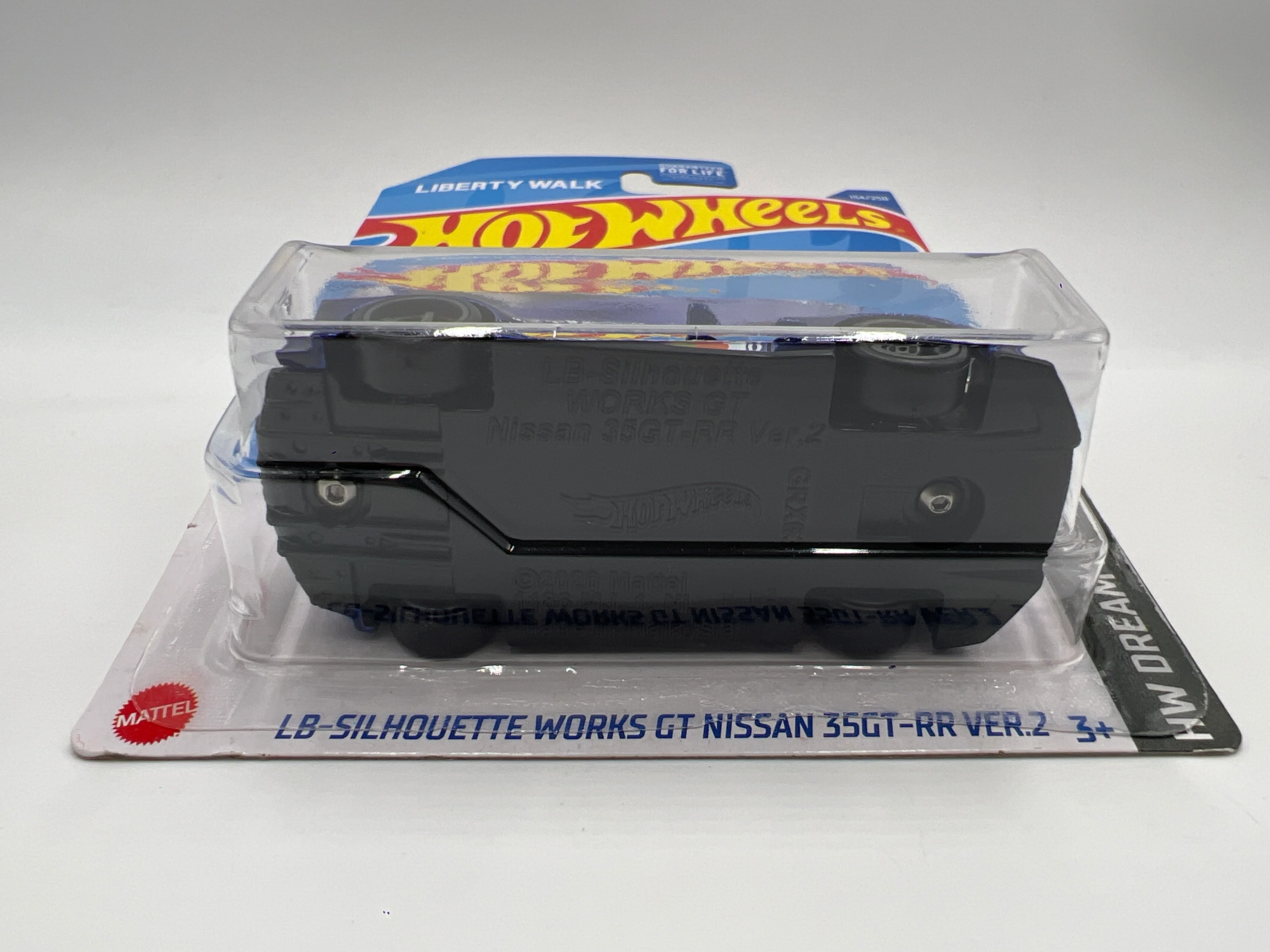 Hot Wheels LB-Silhouette Works GT Nissan 35GT-RR Ver.2 Blue Wheel Swap Custom On Card W/Protector SR - Image 6