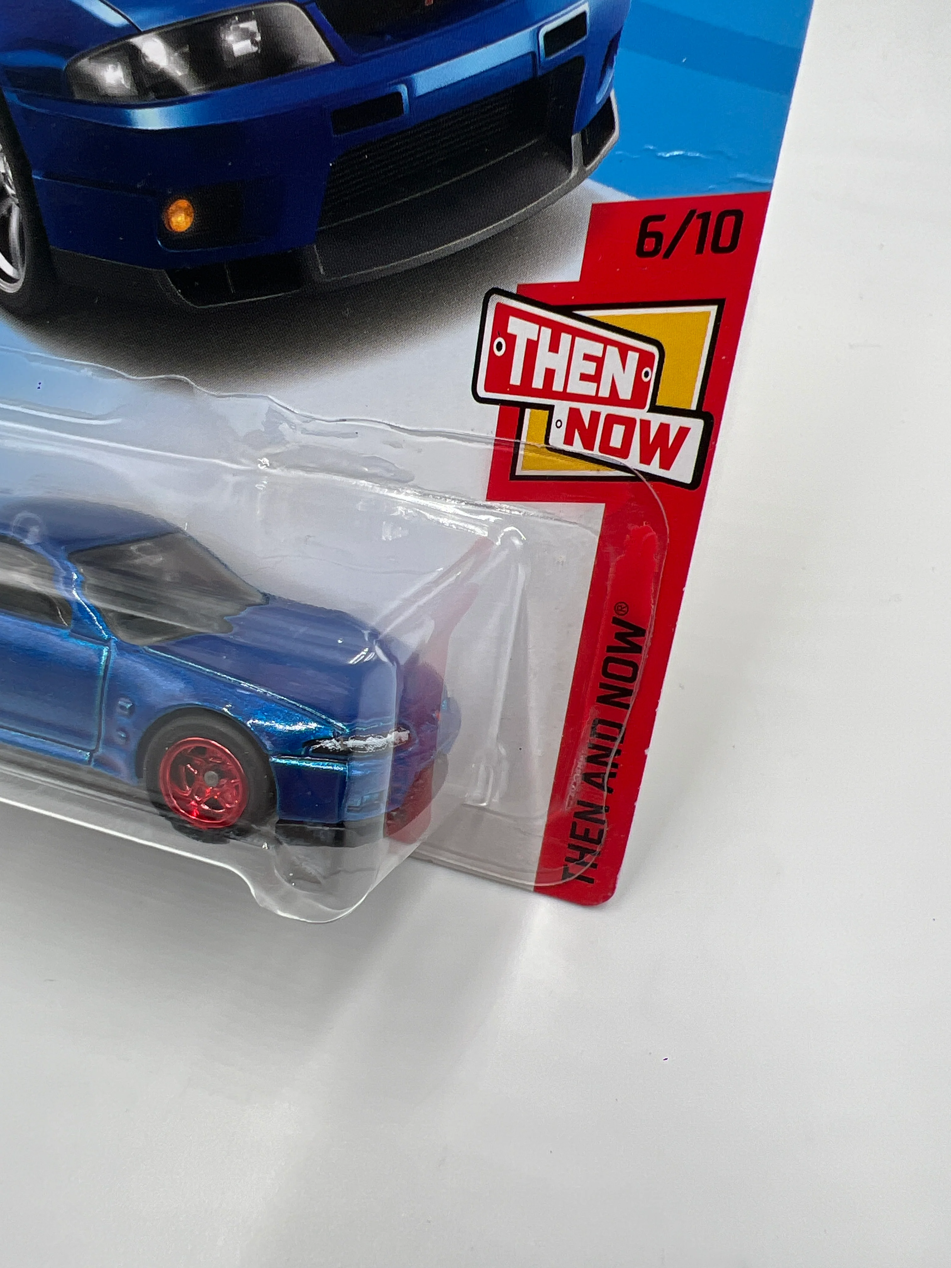 Hot Wheels Nissan Skyline GT-R R33 Blue Wheel Swap Custom On Card W/Protector SR - Image 4