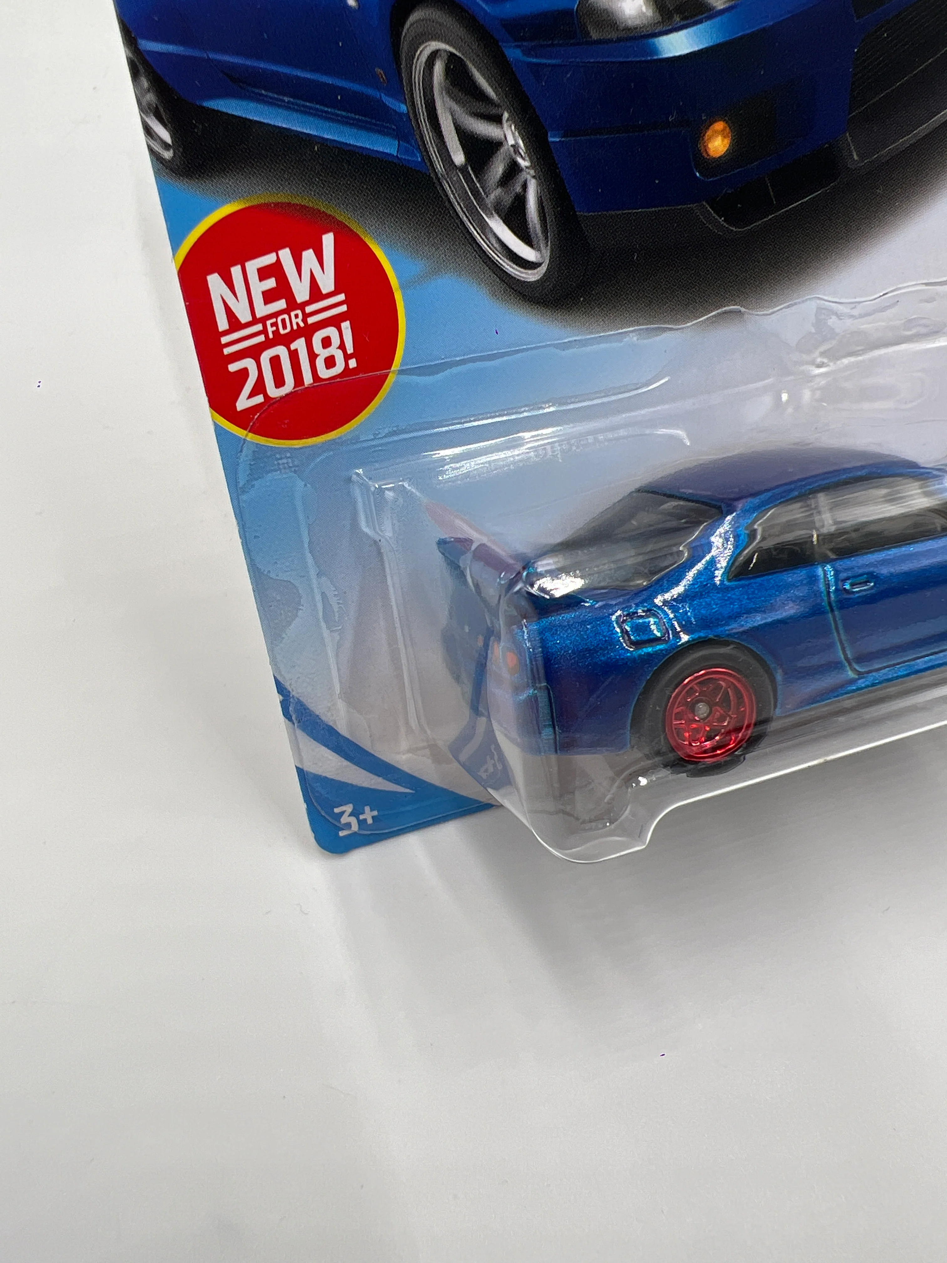 Hot Wheels Nissan Skyline GT-R R33 Blue Wheel Swap Custom On Card W/Protector SR - Image 5