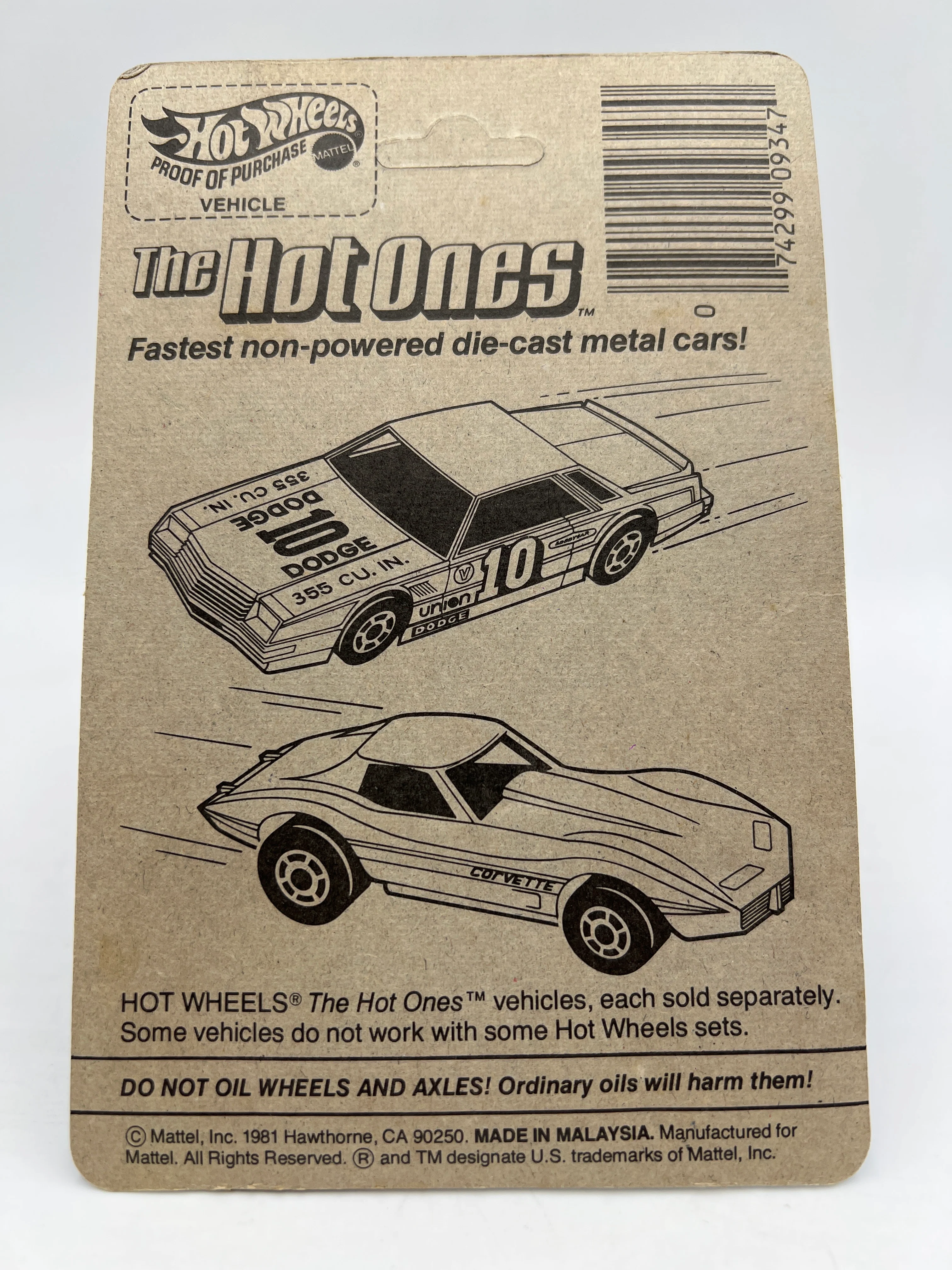 Hot Wheels Original 1981 #1130 Tricer X8 Red Unpunched W/Protector - Image 6