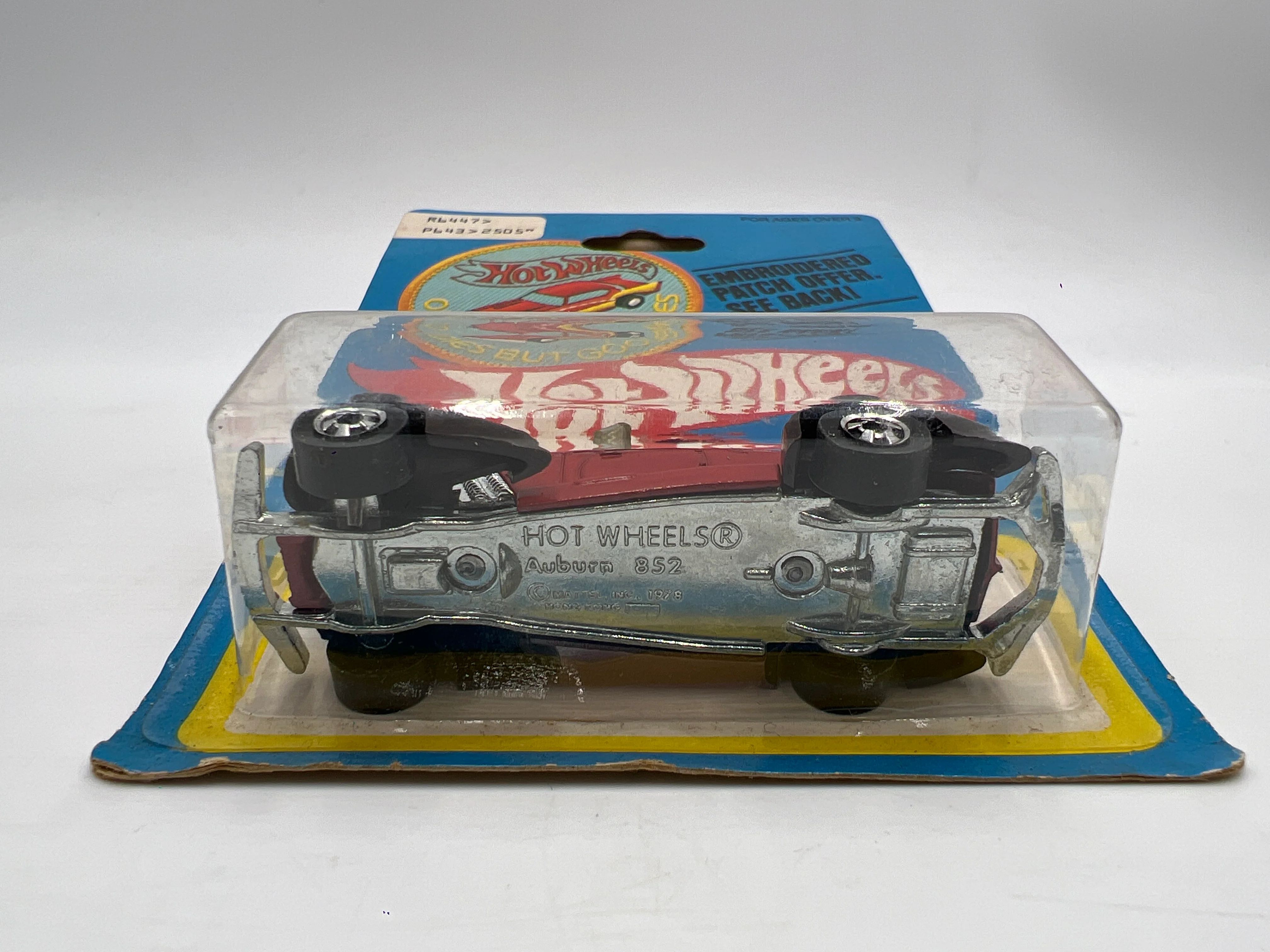 Hot Wheels Original 1977 #2505 Oldies But Goodies Auburn 852 Red Patch Card W/Protector - Image 6