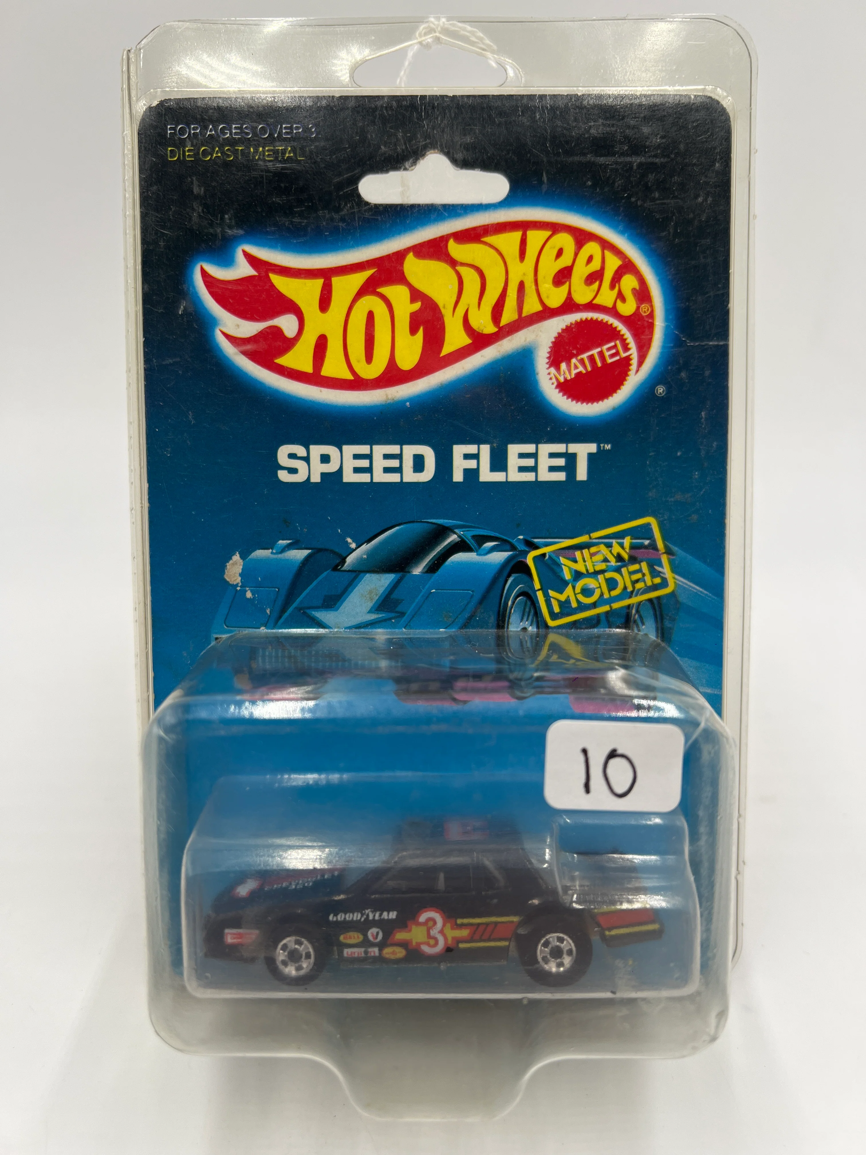 Hot Wheels Original 1988 Speed Fleet #1791 Chevy Stocker Black W/Protector - Image 7