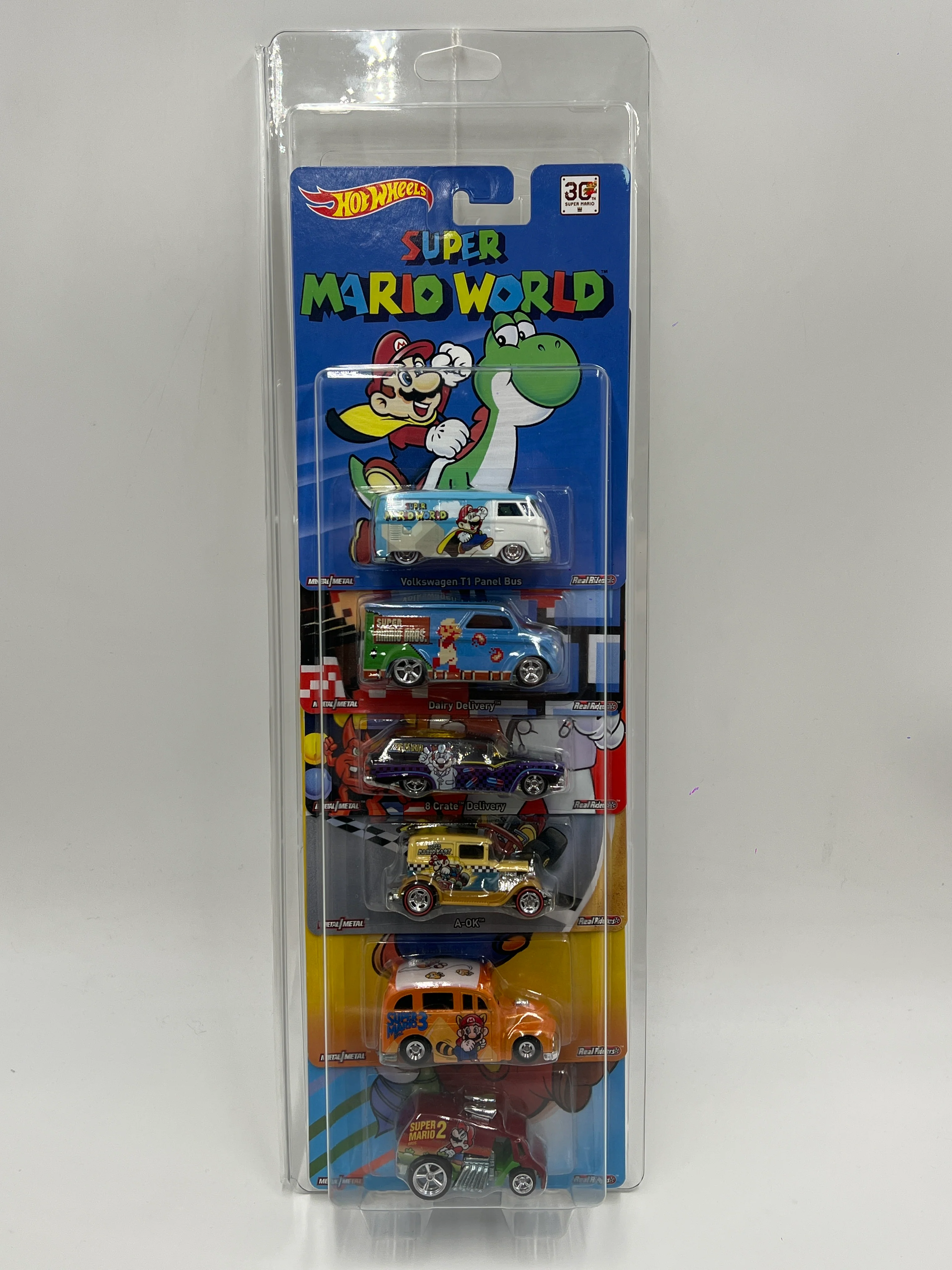 2015 Hot Wheels Pop Culture Premium Super Mario Complete 6 Car Set W/Protector VHTF - Image 9
