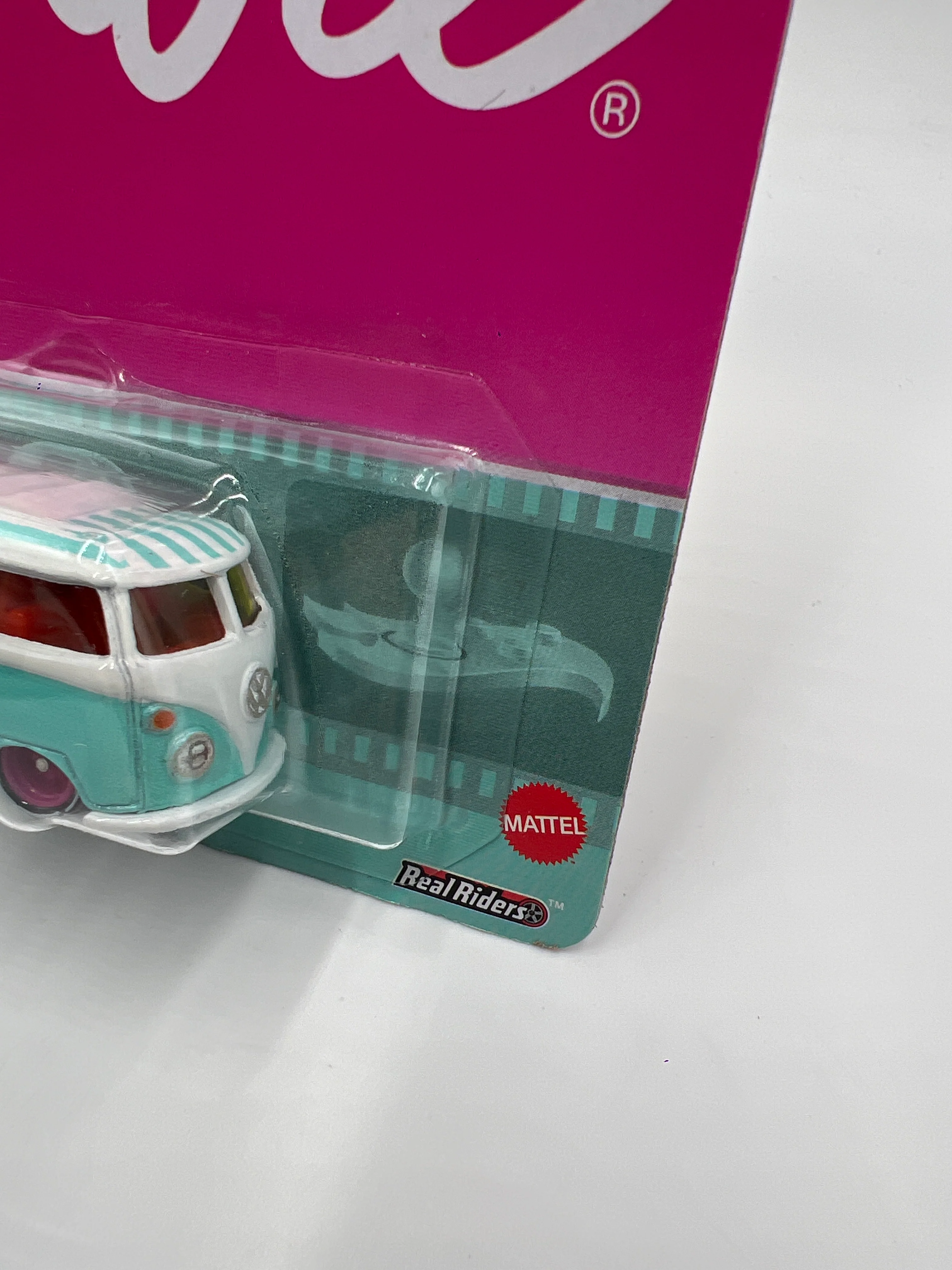 2024 Hot Wheels Pop Culture Premium Barbie Kool Kombi Light Blue/White 241E - Image 3