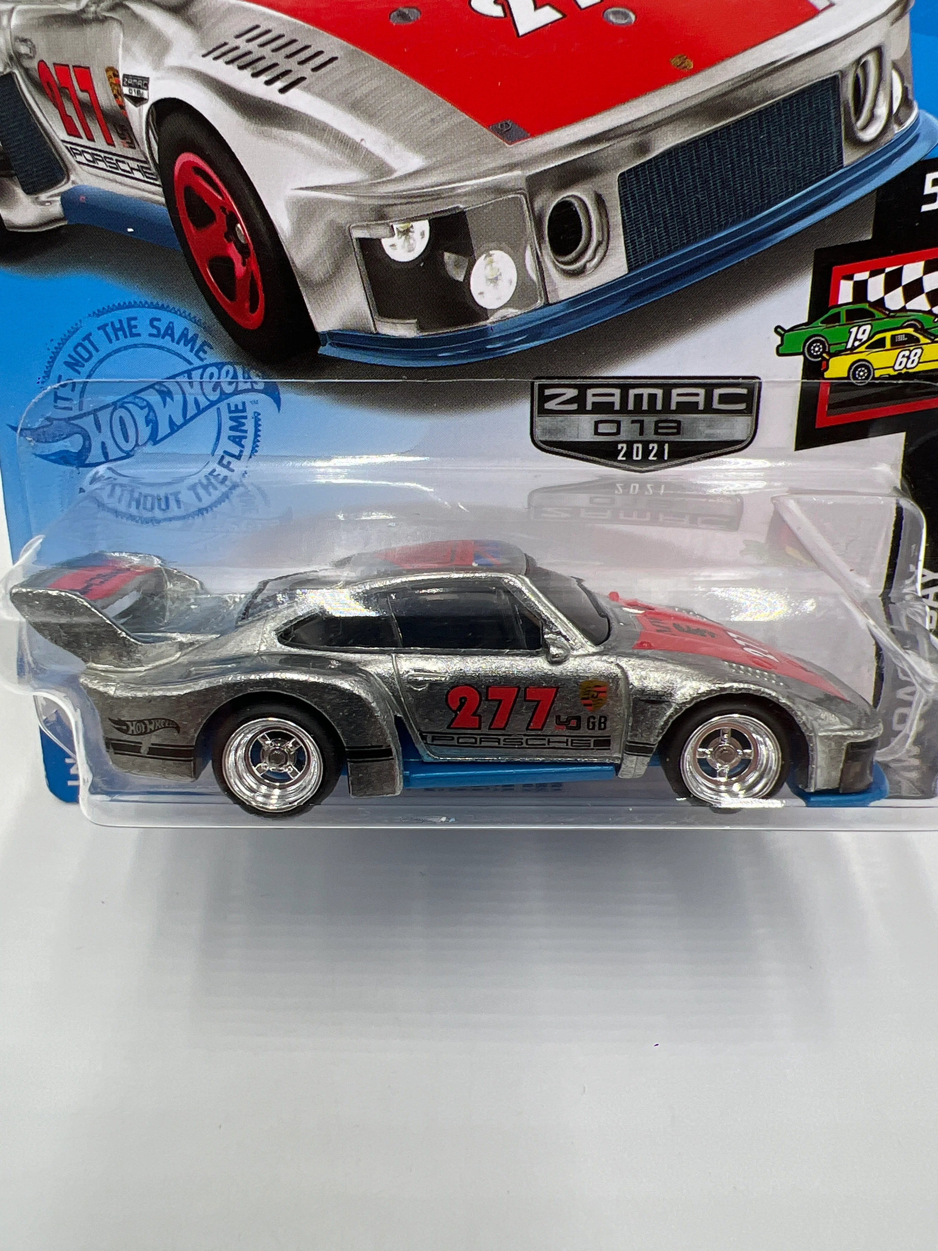 Hot Wheels Porsche 935 Walmart Exclusive Zamac Wheel Swap Custom On Card W/Protector SR - Image 2