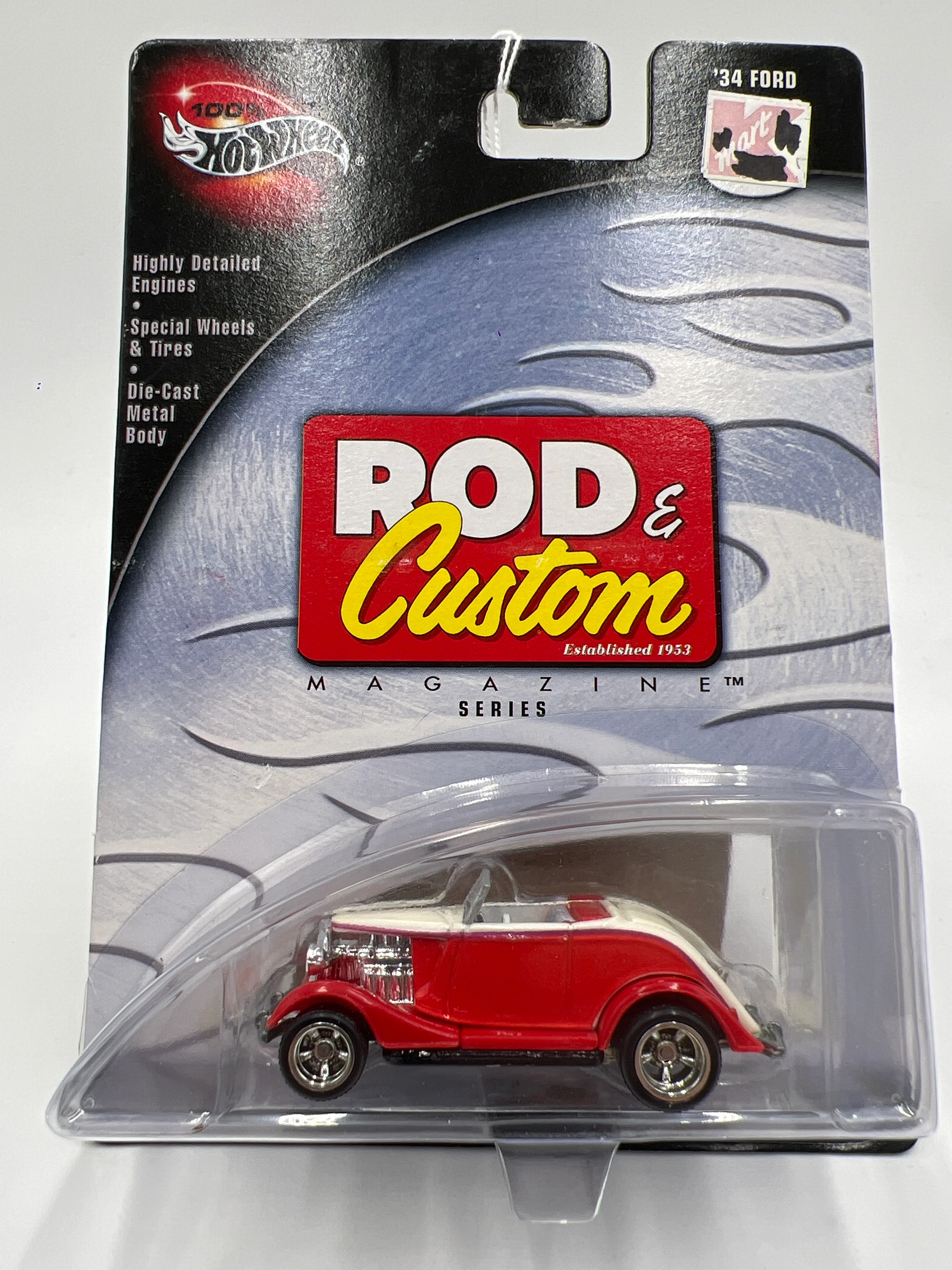 Hot Wheels Premium 100% Rod & Custom #3 34 Ford Red/White SR - Image 2