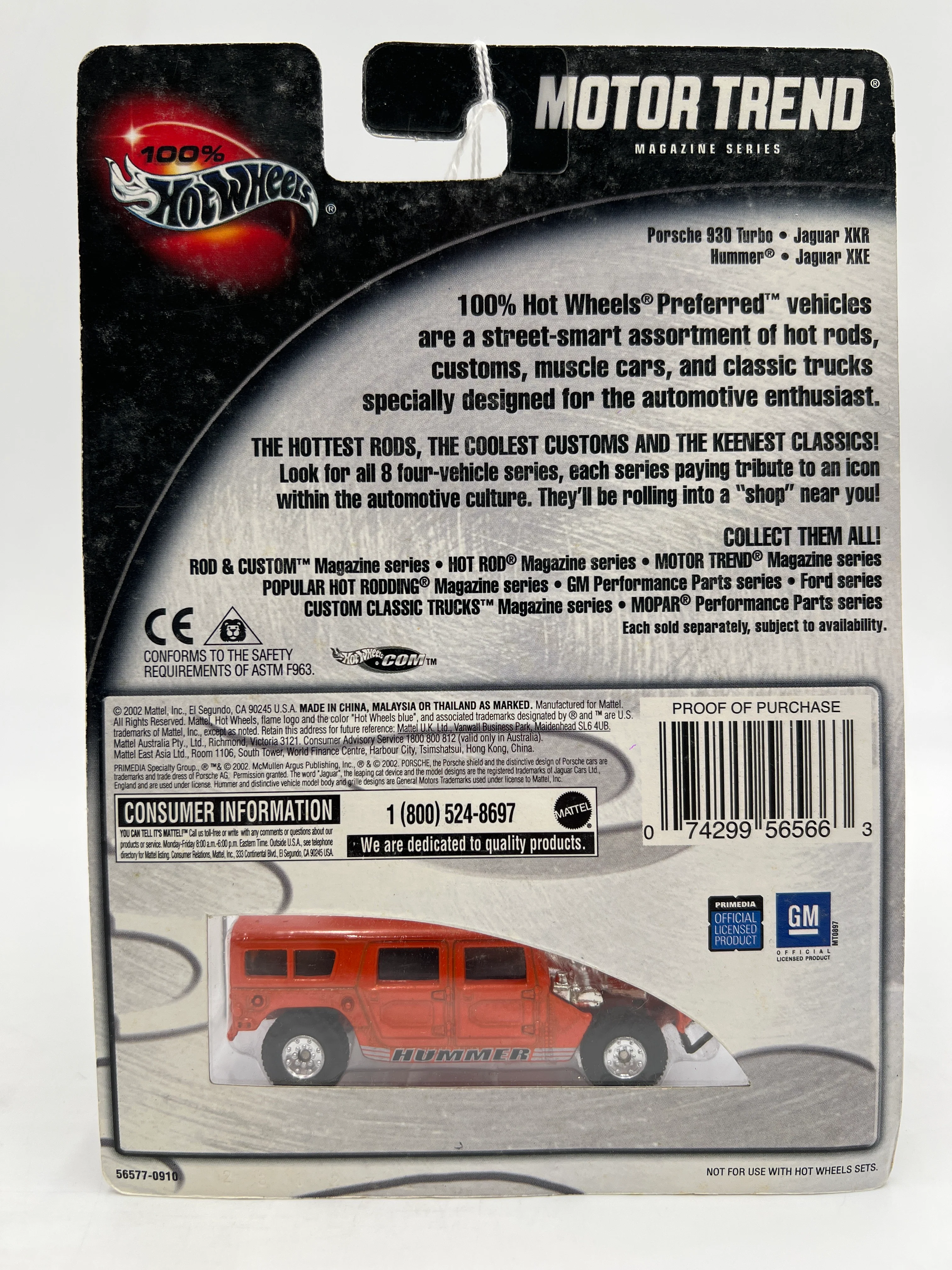 Hot Wheels Premium 100% Motor Trend #3 Hummer Orange - Image 7