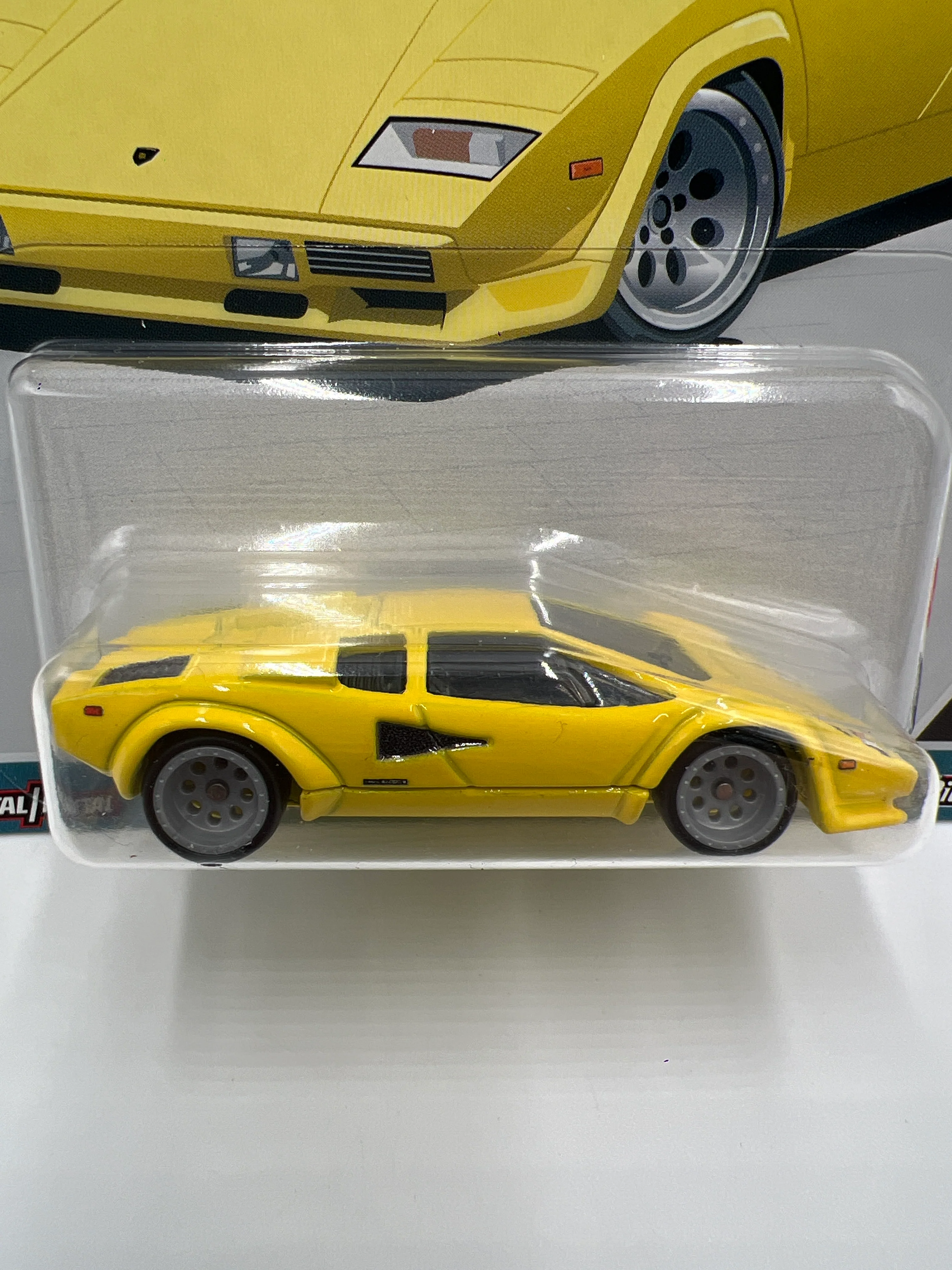 Hot Wheels Premium Spettacolare #3 Lamborghini Countach LP 5000 QV Yellow 253A - Image 2