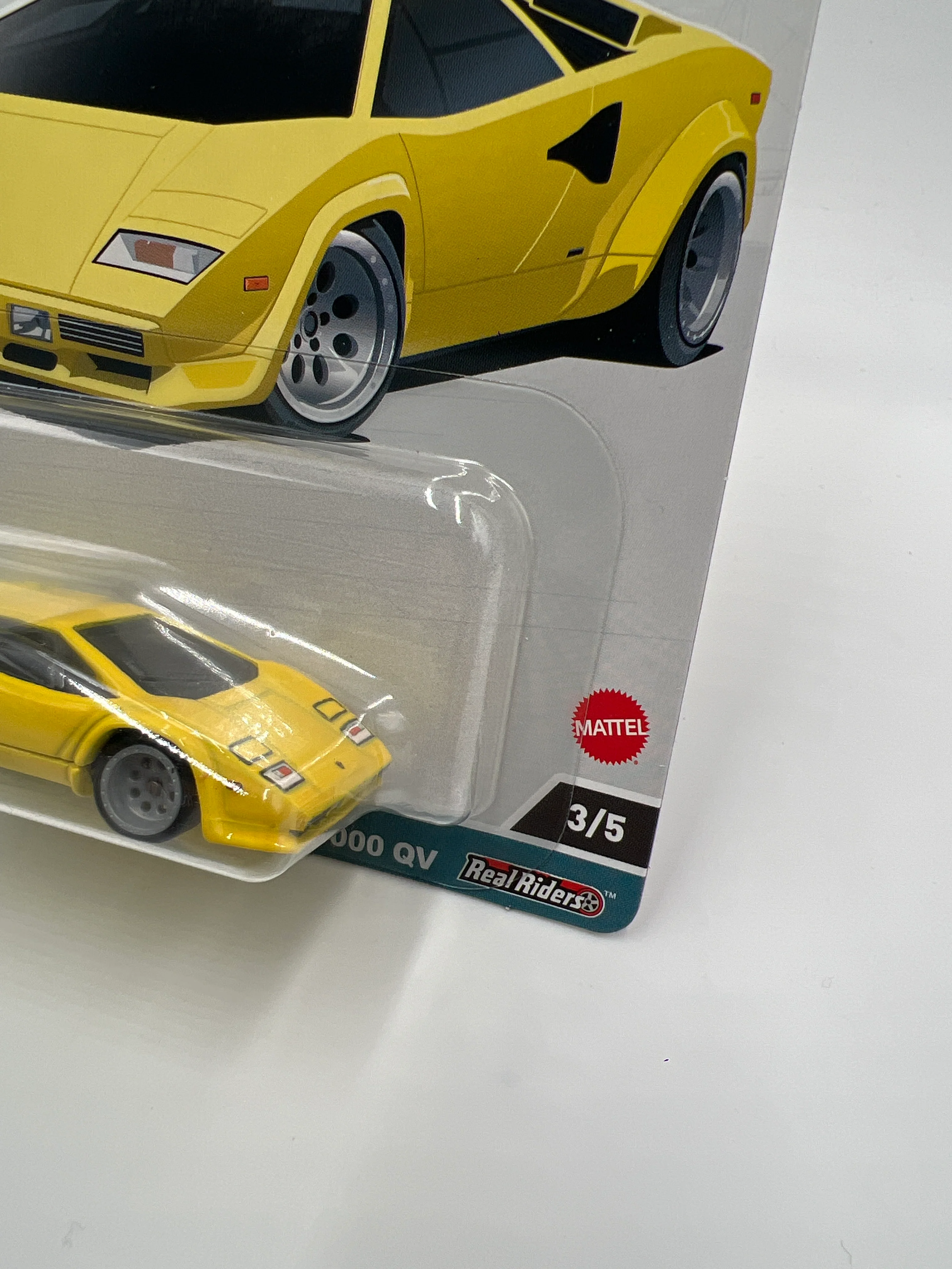 Hot Wheels Premium Spettacolare #3 Lamborghini Countach LP 5000 QV Yellow 253A - Image 3