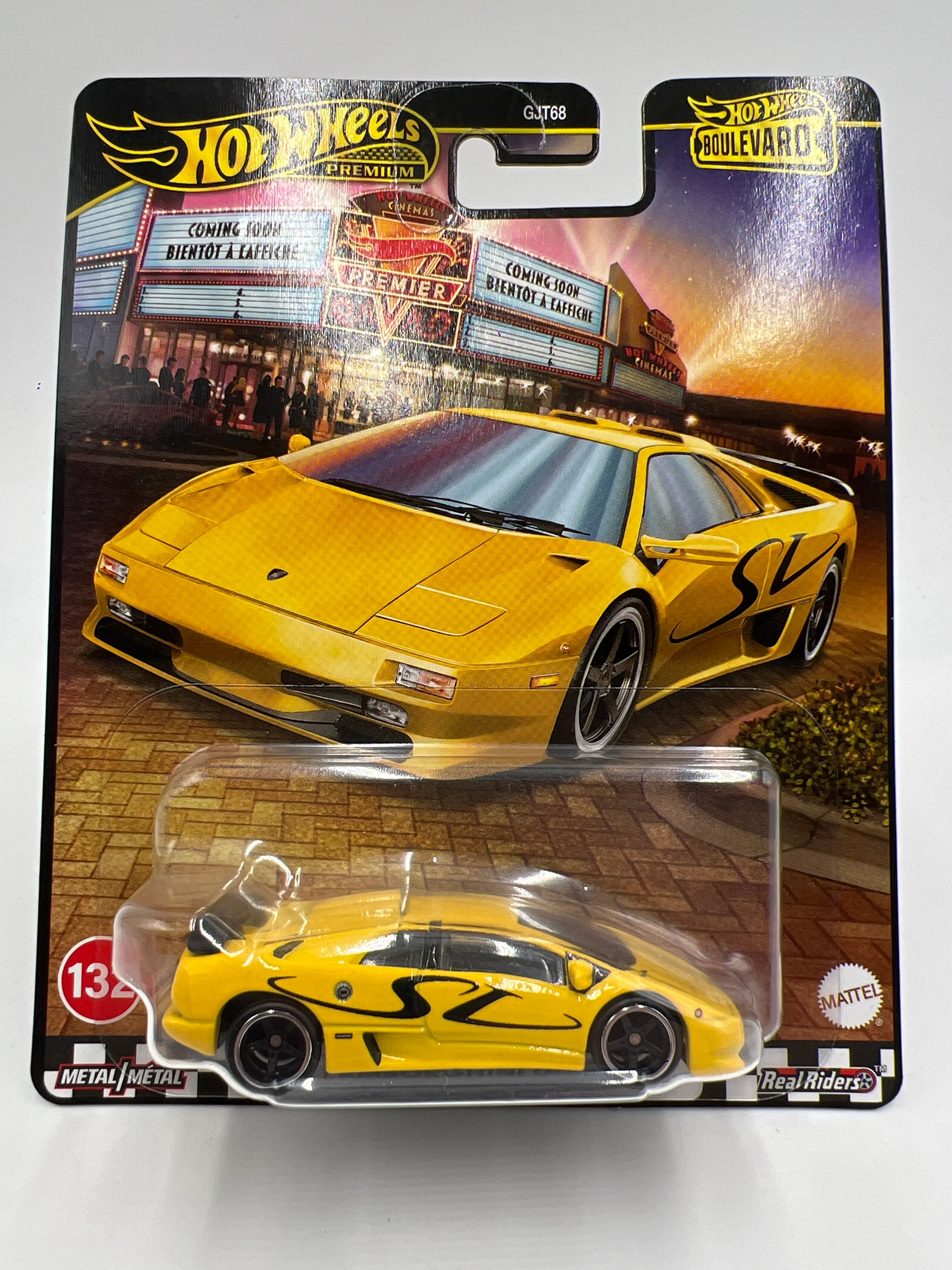 Hot Wheels Premium Boulevard #132 95 Lamborghini Diablo SV Yellow 263D
