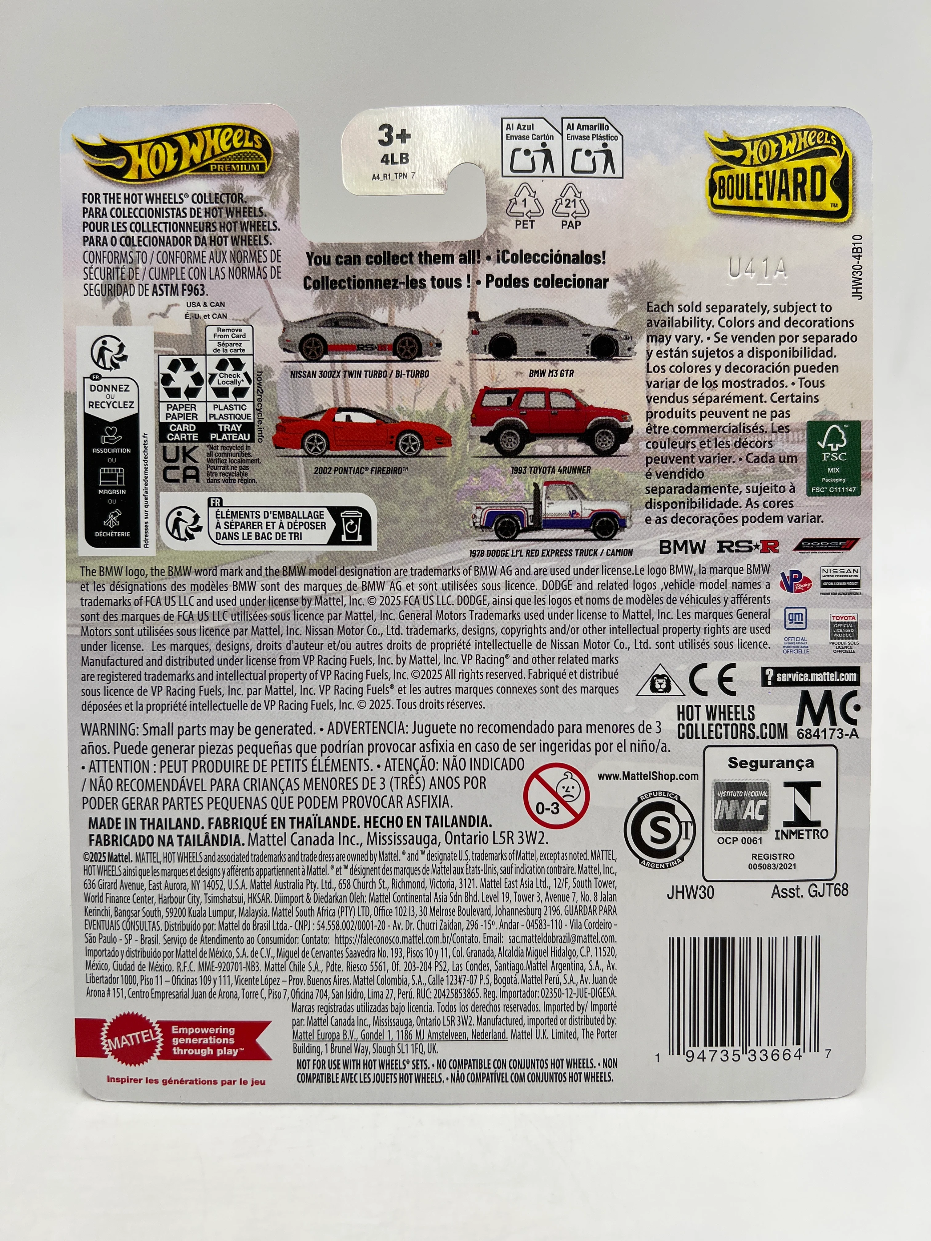 Hot Wheels Premium Boulevard #142 BMW M3 GTR Silver - Image 6