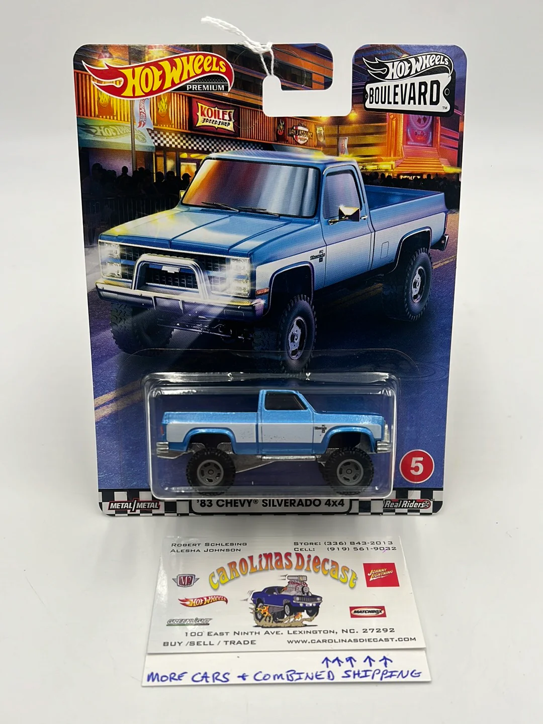 Hot Wheels Premium Boulevard #5 ‘83 Chevy Silverado 4x4 265D