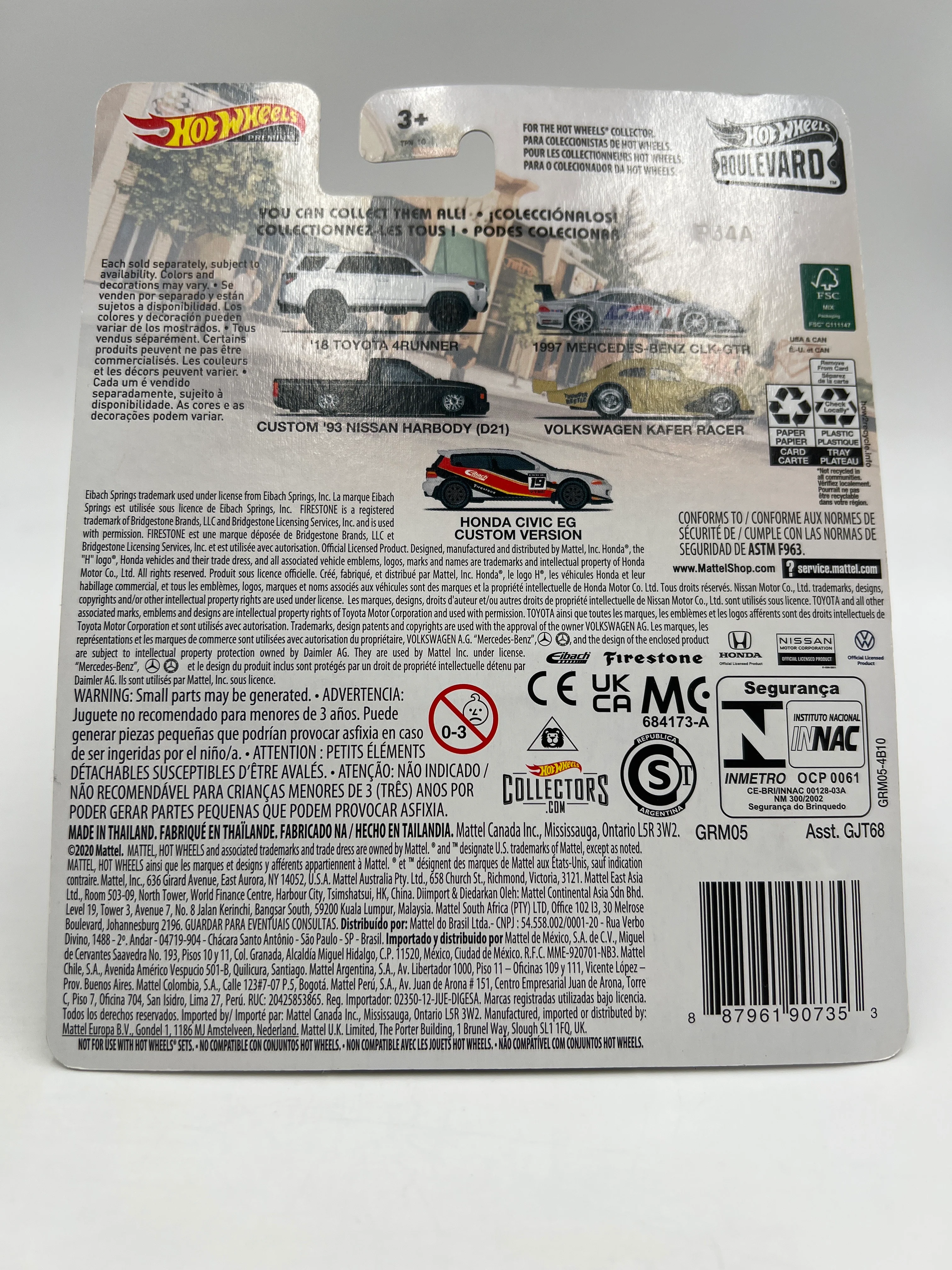 Hot Wheels Premium Boulevard #40 Honda Civic EG Custom Version W/Protector - Image 6