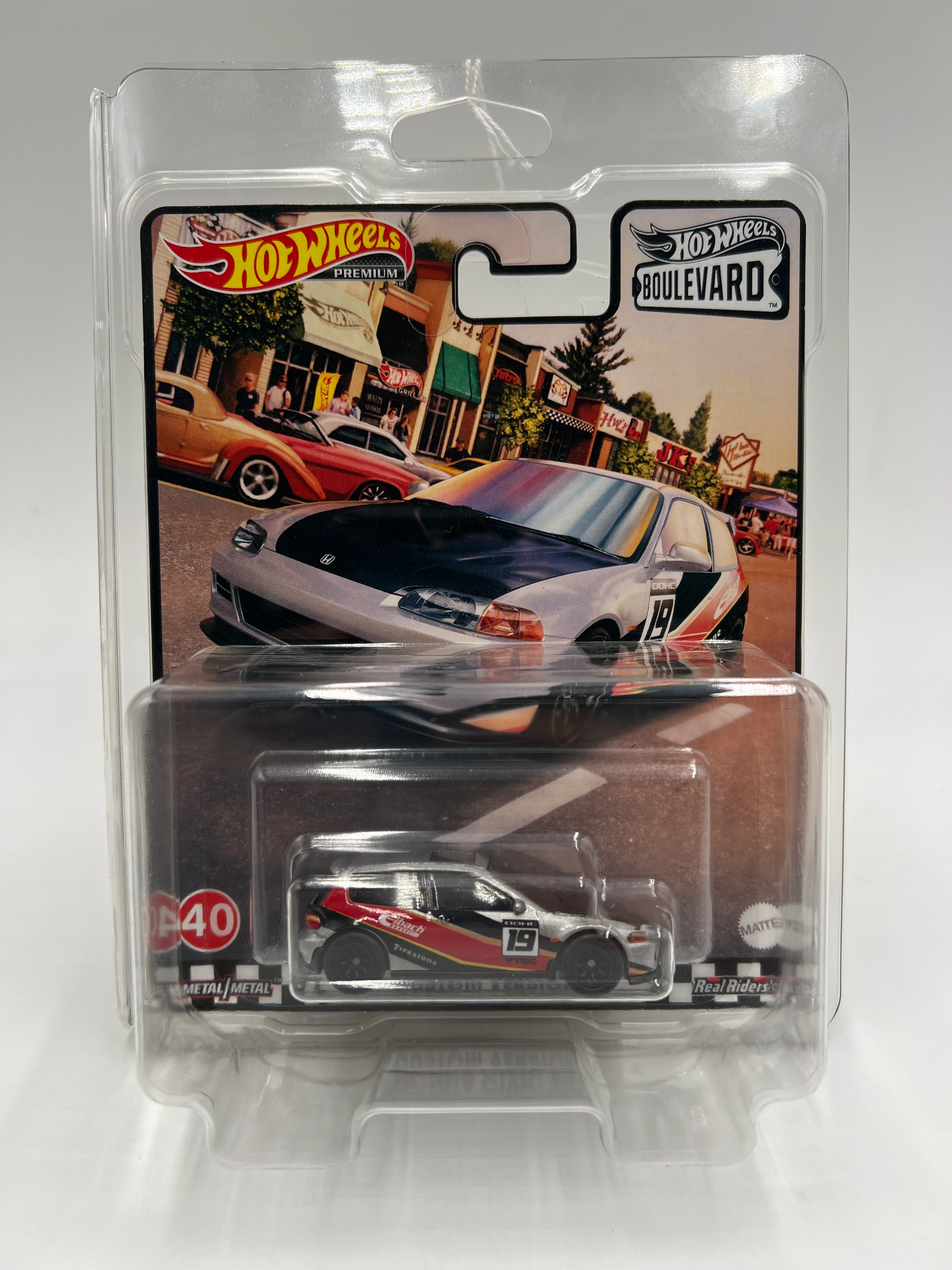 Hot Wheels Premium Boulevard #40 Honda Civic EG Custom Version W/Protector - Image 7