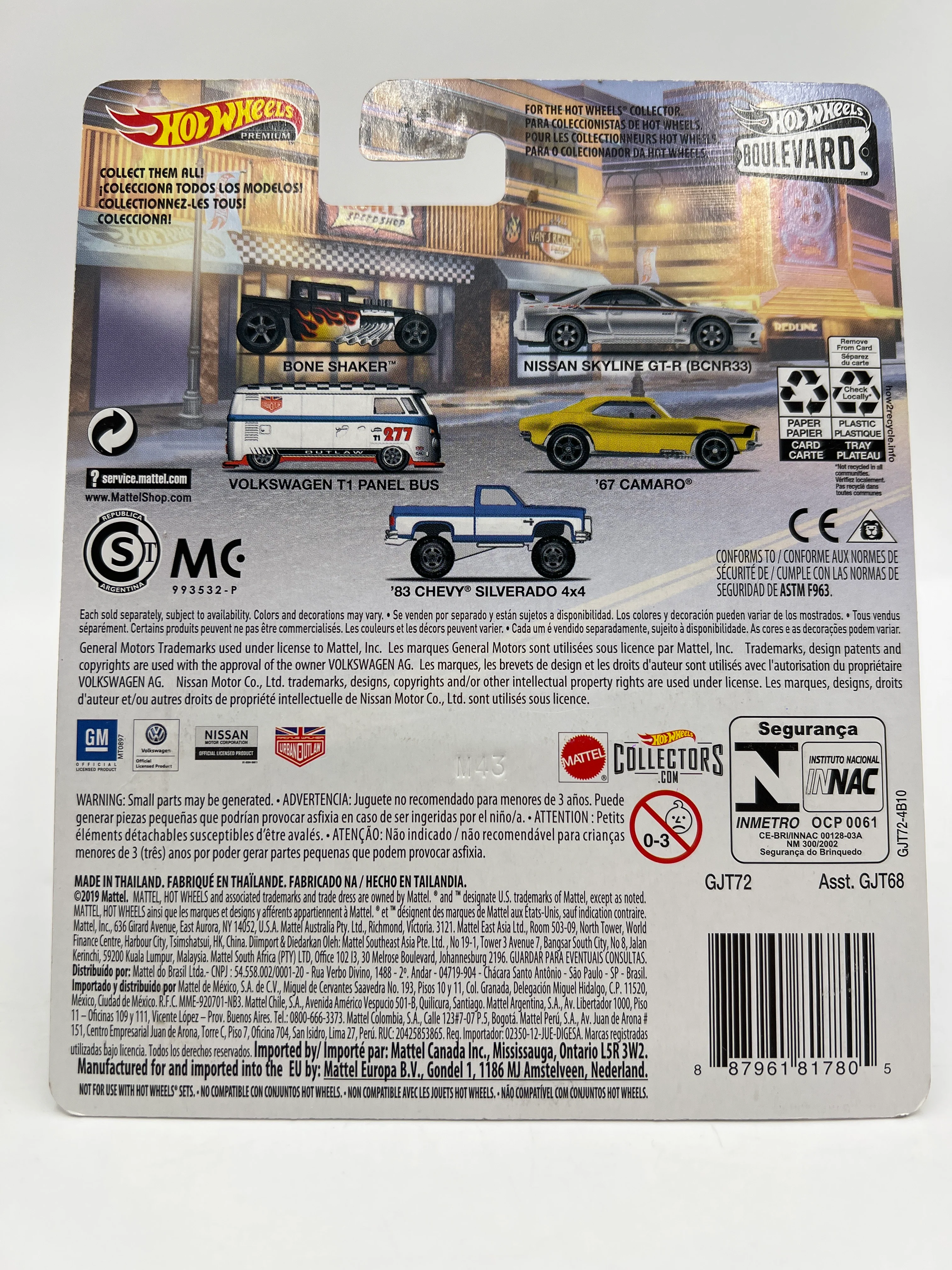 Hot Wheels Premium Boulevard #5 83 Chevy Silverado 4x4 Blue W/Protector Partial Reglue Blister - Image 9