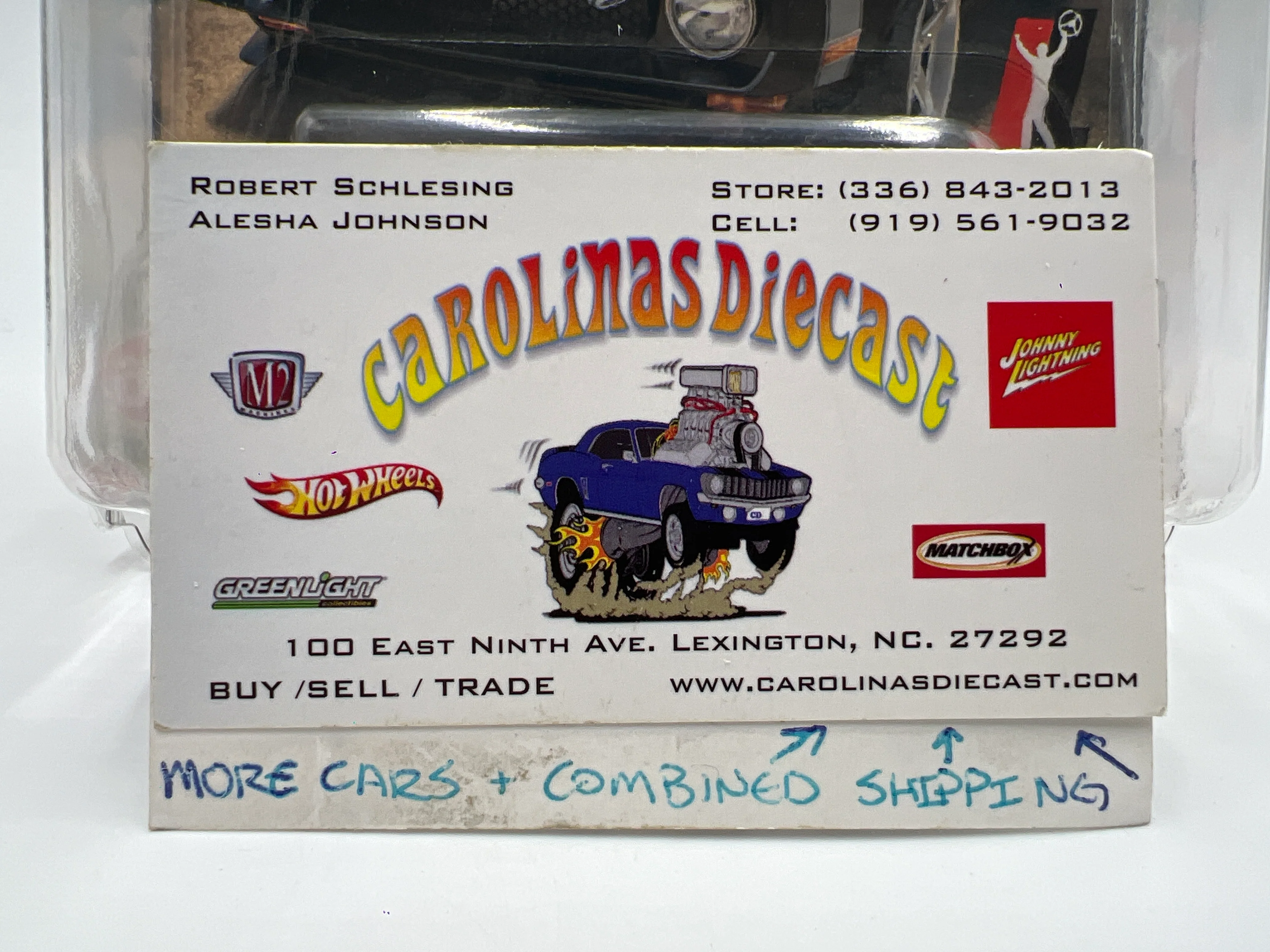 Hot Wheels Premium Boulevard #56 SIGNED By Joey Logano 71 Mustang Mach 1 Matte Black W/Protector - Image 9