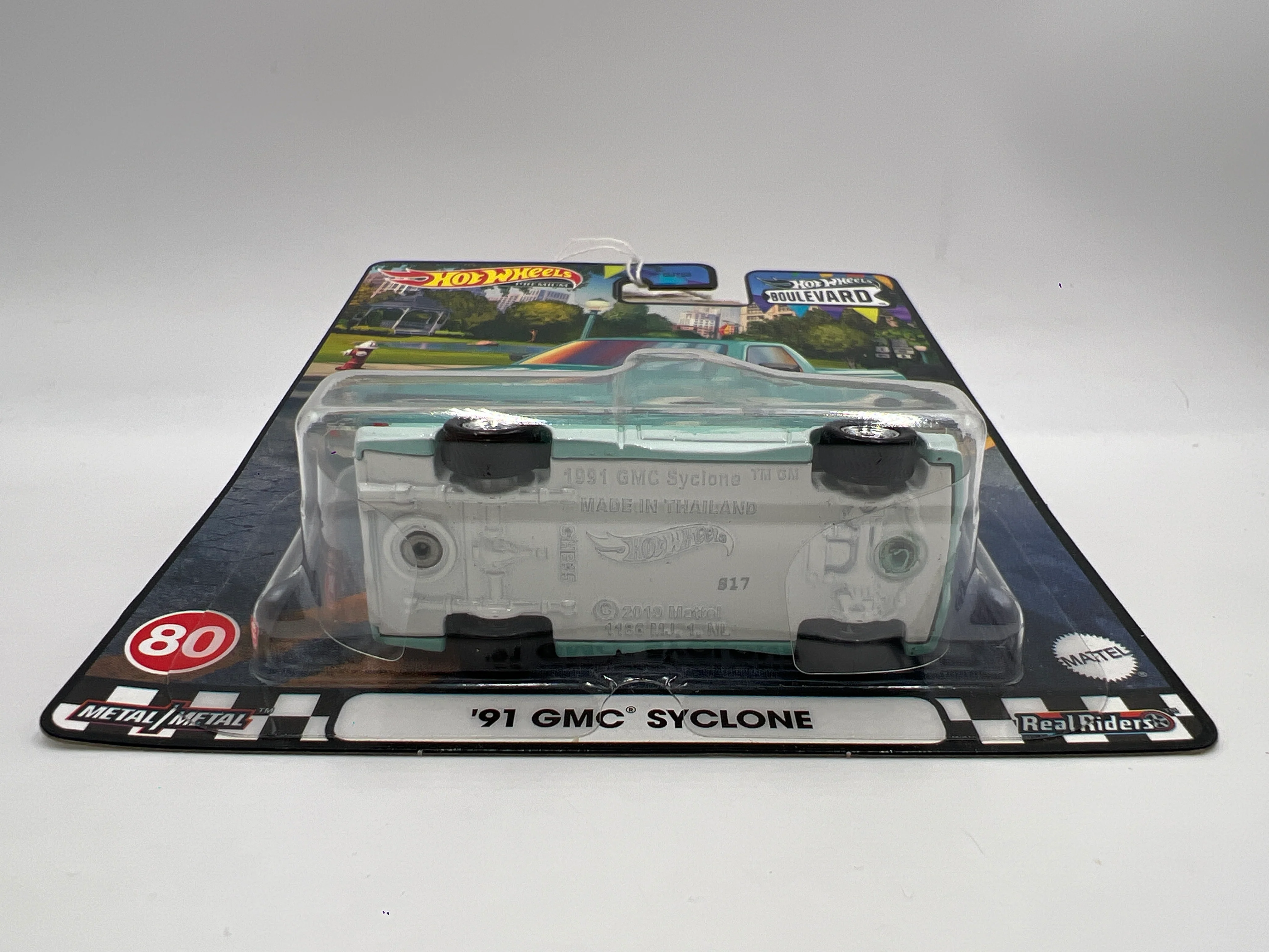 Hot Wheels Premium Boulevard #80 91 GMC Syclone Light Blue 260B - Image 5