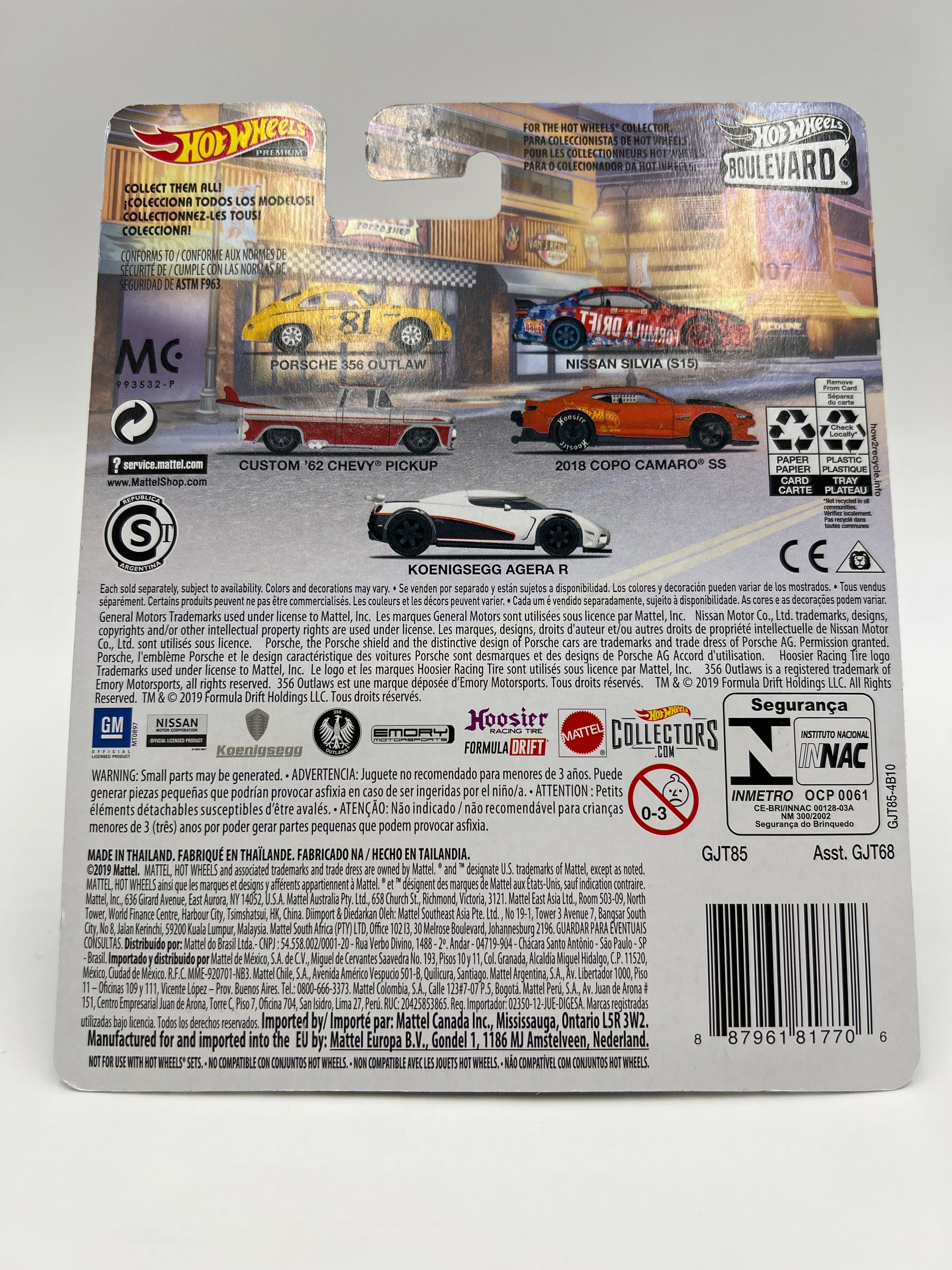 Hot Wheels Premium Boulevard #10 Koenigsegg Agera R White W/Protector - Image 6