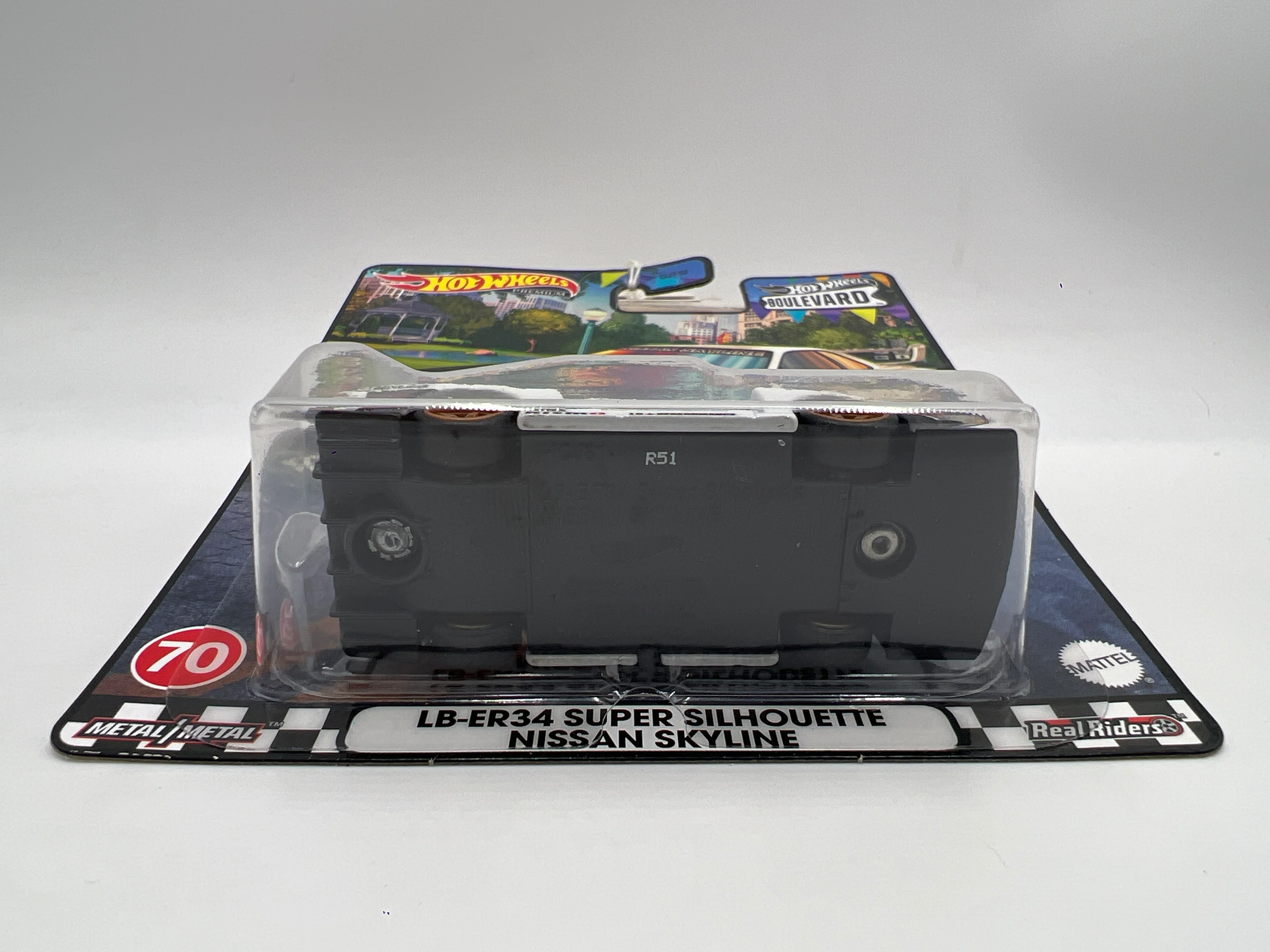 Hot Wheels Premium Boulevard #70 LB-ER34 Super Silhouette Nissan Skyline White - Image 5