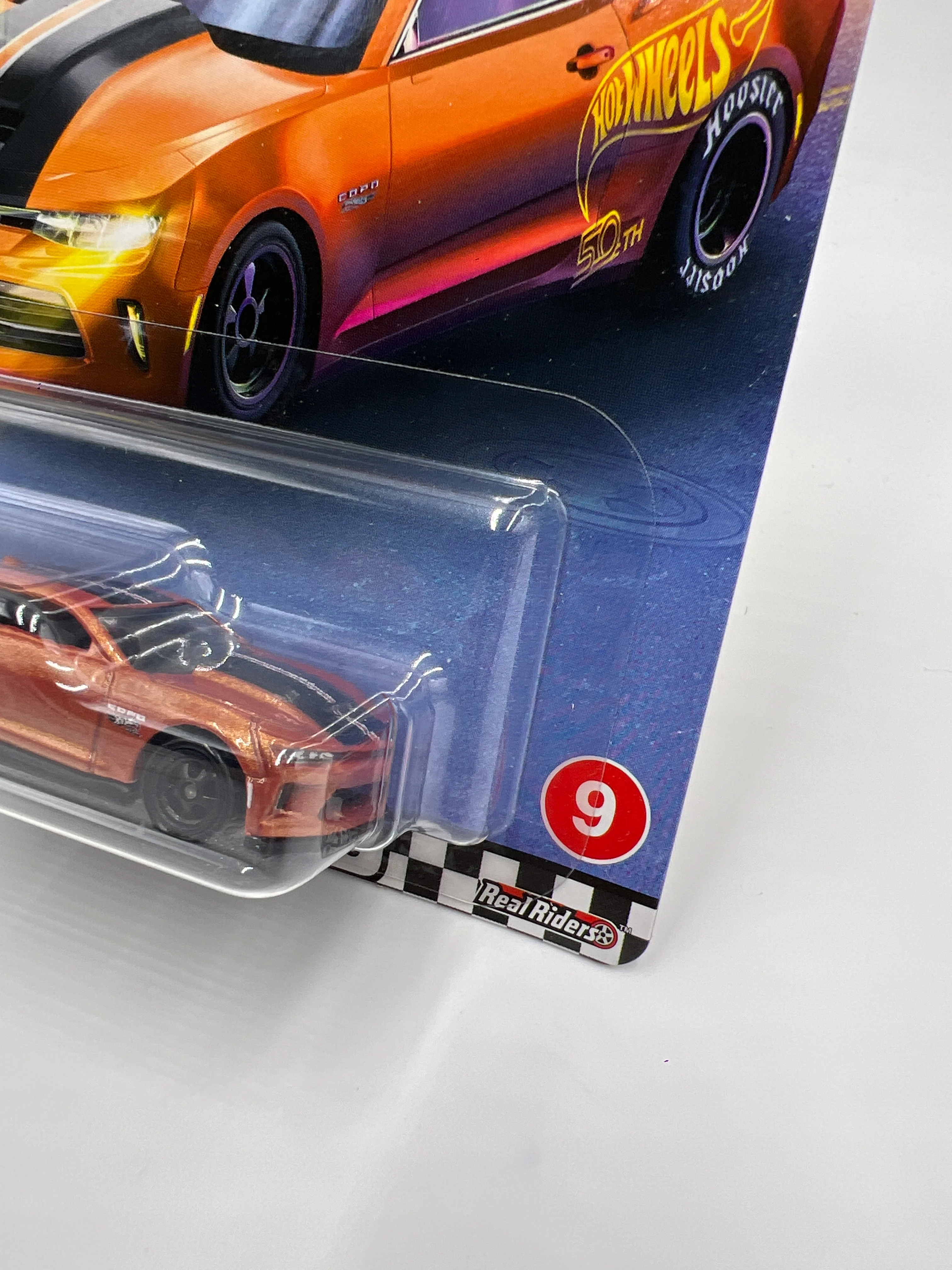 Hot Wheels Premium Boulevard #9 2018 Copo Camaro SS Orange W/Protector - Image 3
