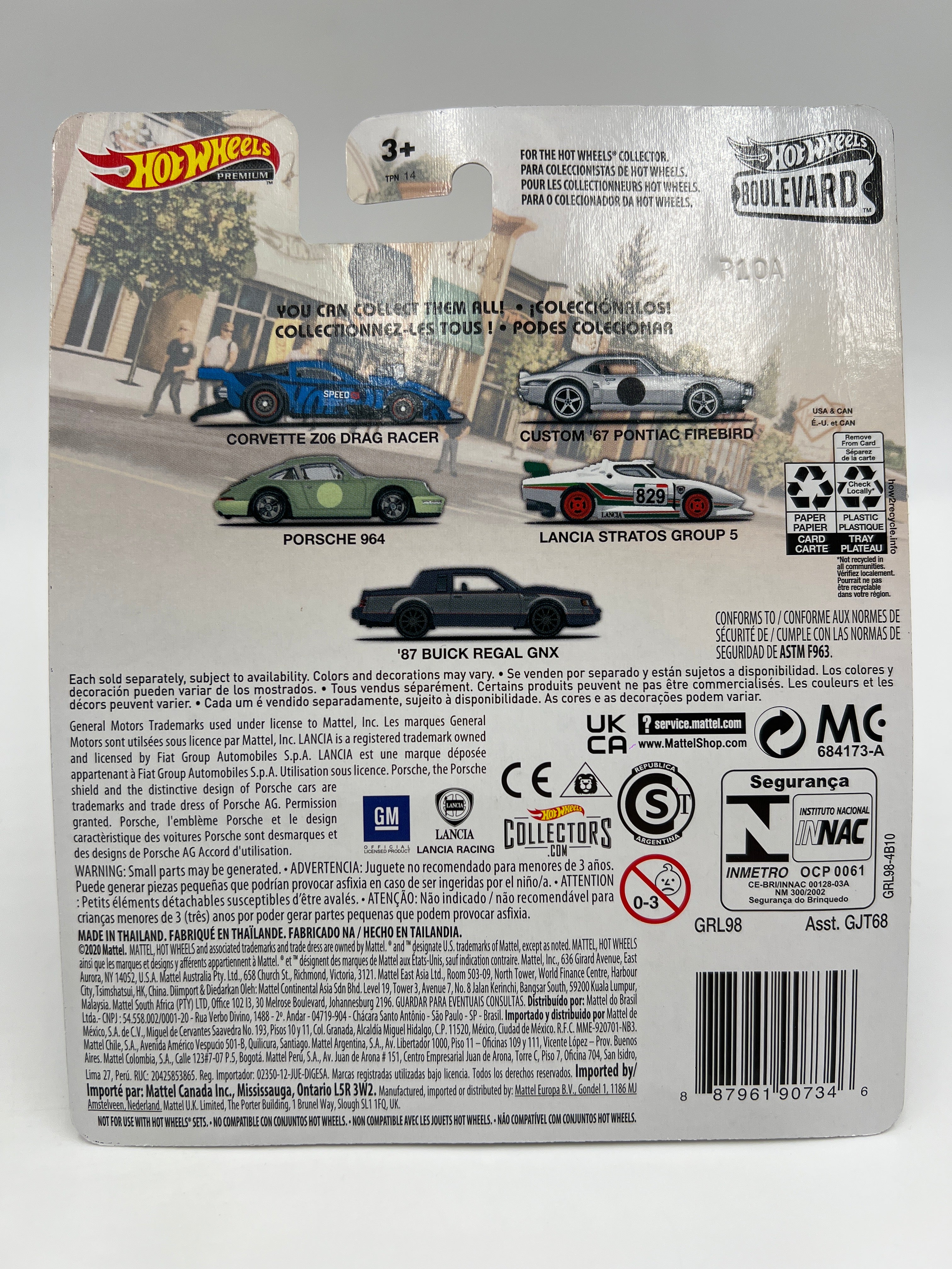 Hot Wheels Premium Boulevard #27 Custom 67 Pontiac Firebird Silver 261E - Image 6
