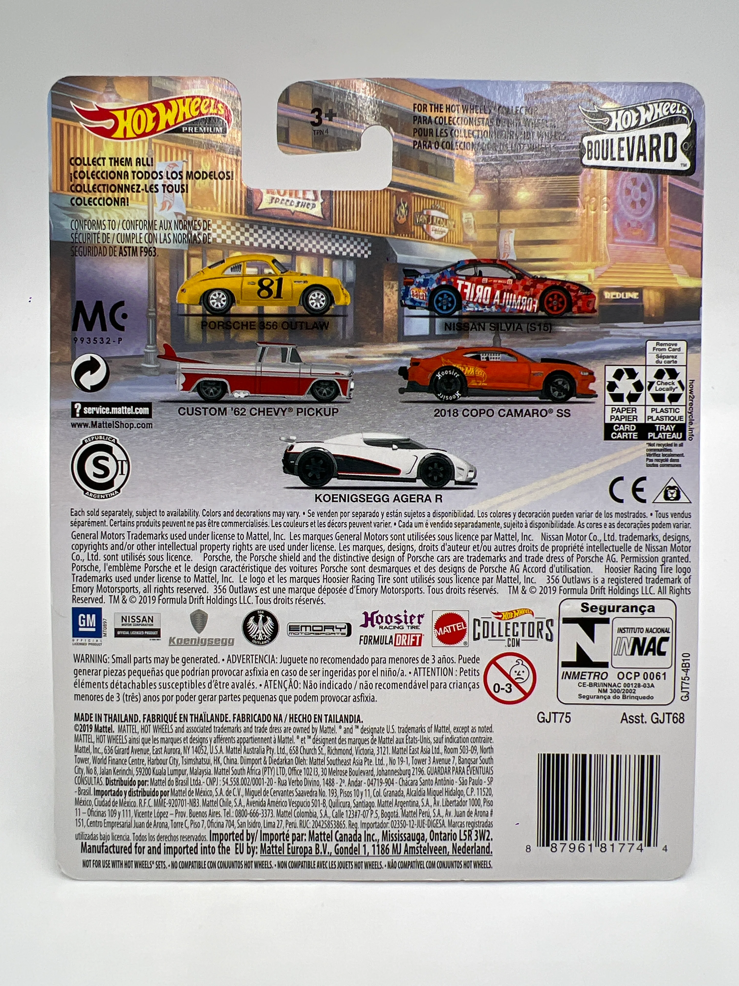 Hot Wheels Premium Boulevard #7 Nissan Silvia S15 Formula Drift W/Protector - Image 6