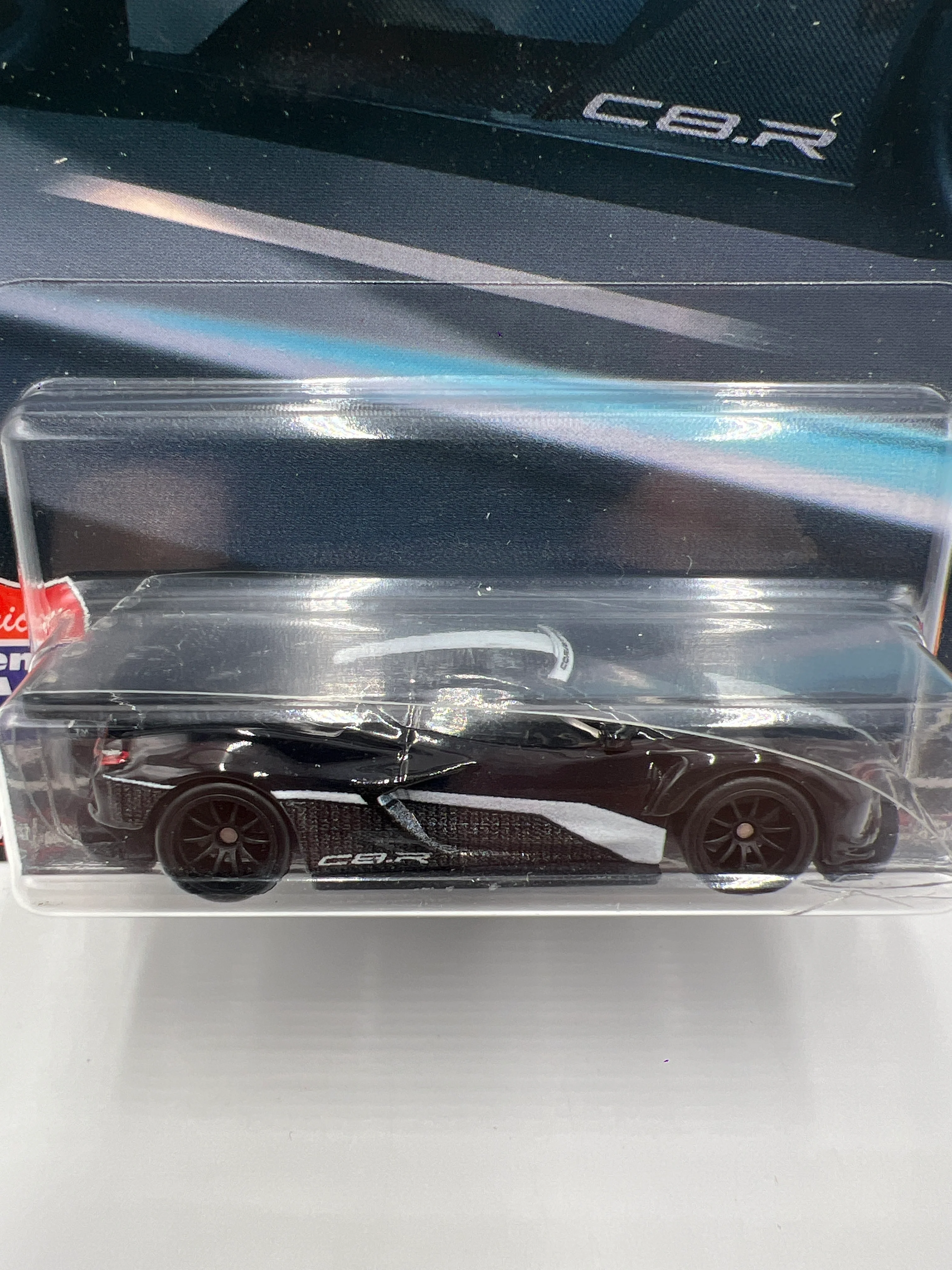 Hot Wheels Premium Car Culture American Scene CHASE #0 Corvette C8.R Black W/Protector Bad Card - Image 2