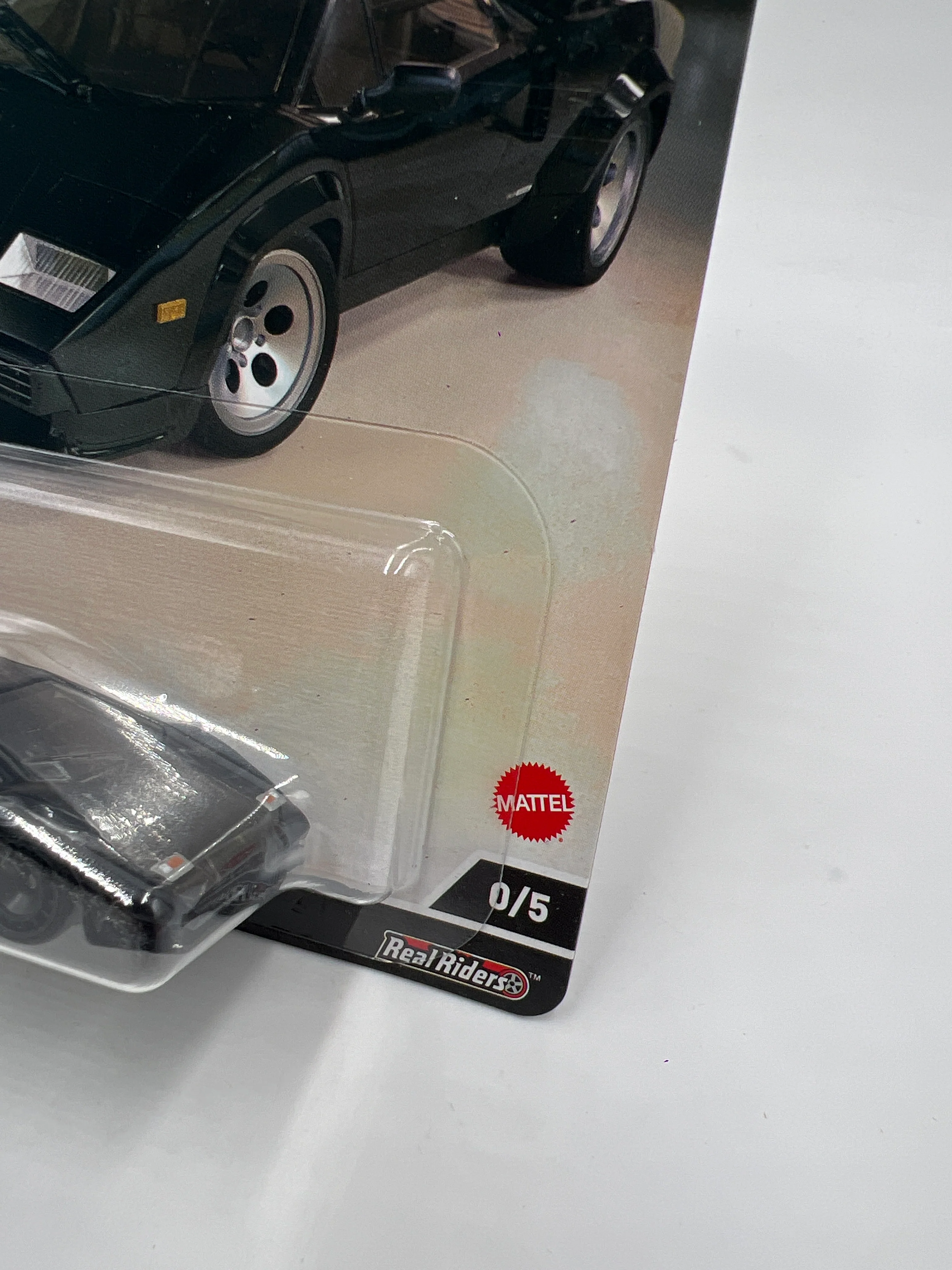 Hot Wheels Premium CHASE Jay Lenos Garage #0 Lamborghini Countach LP 5000 QV Black W/Protector - Image 3