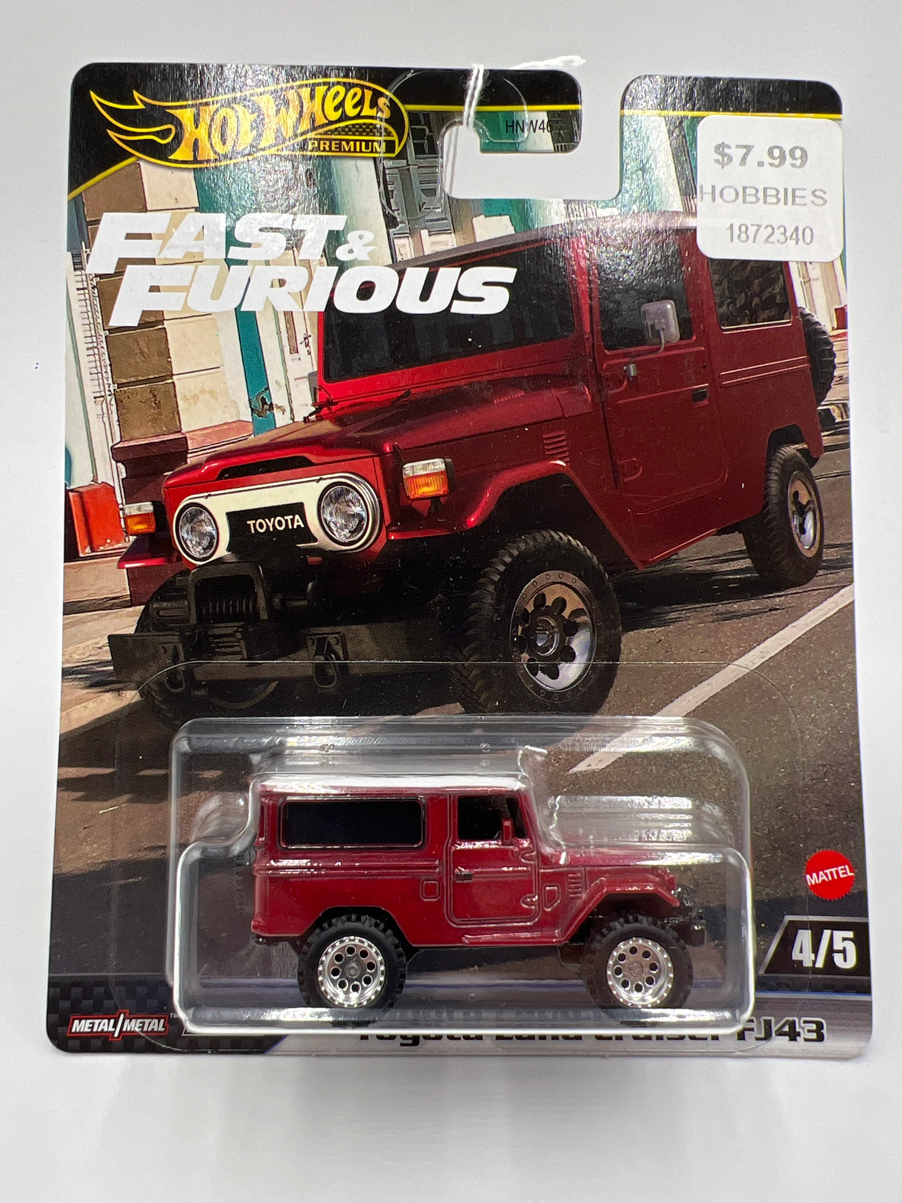 Hot Wheels Premium Fast & Furious #4 Toyota Land Cruiser FJ43 Red 246H - Image 2