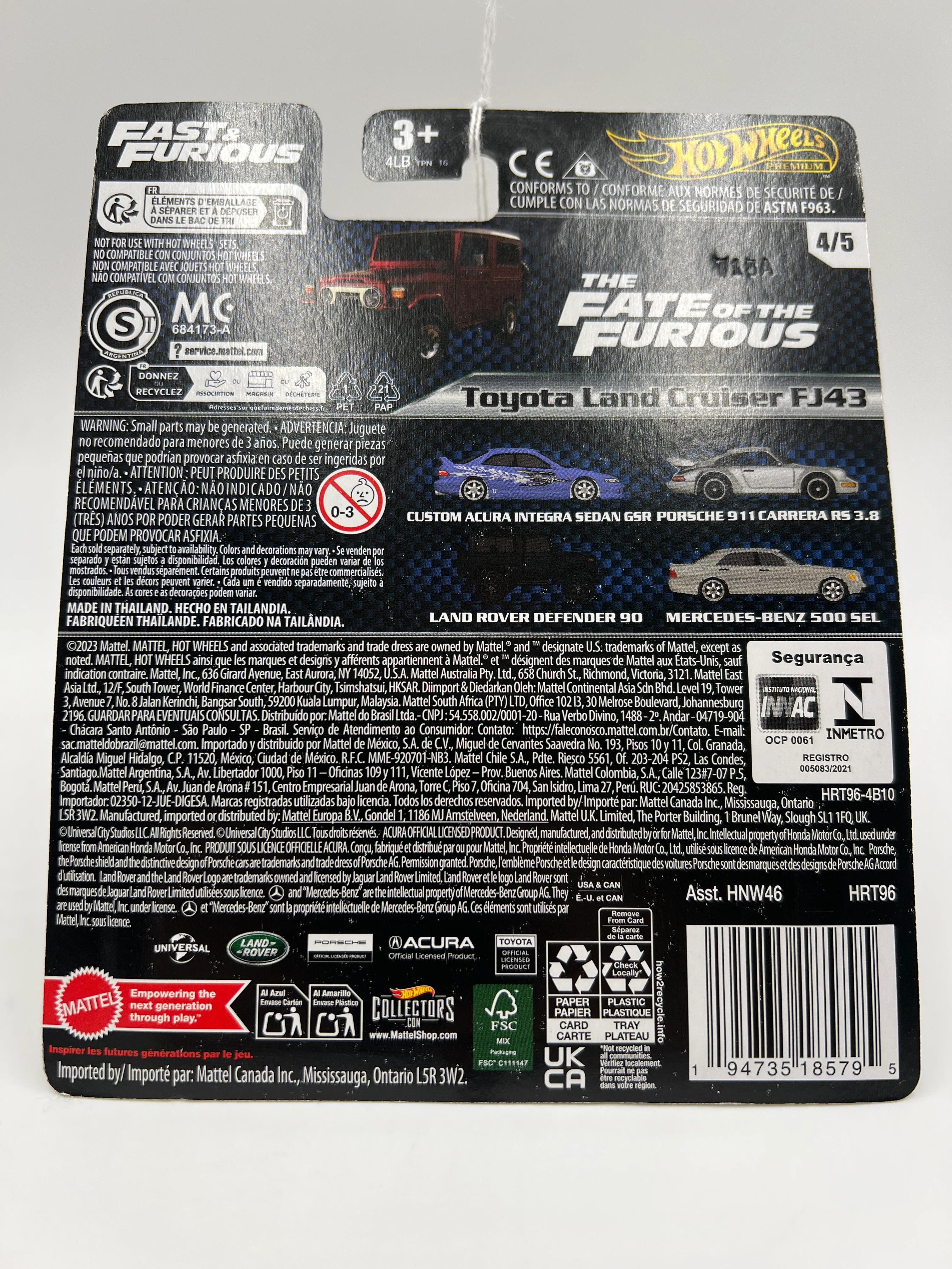 Hot Wheels Premium Fast & Furious #4 Toyota Land Cruiser FJ43 Red 246H - Image 7