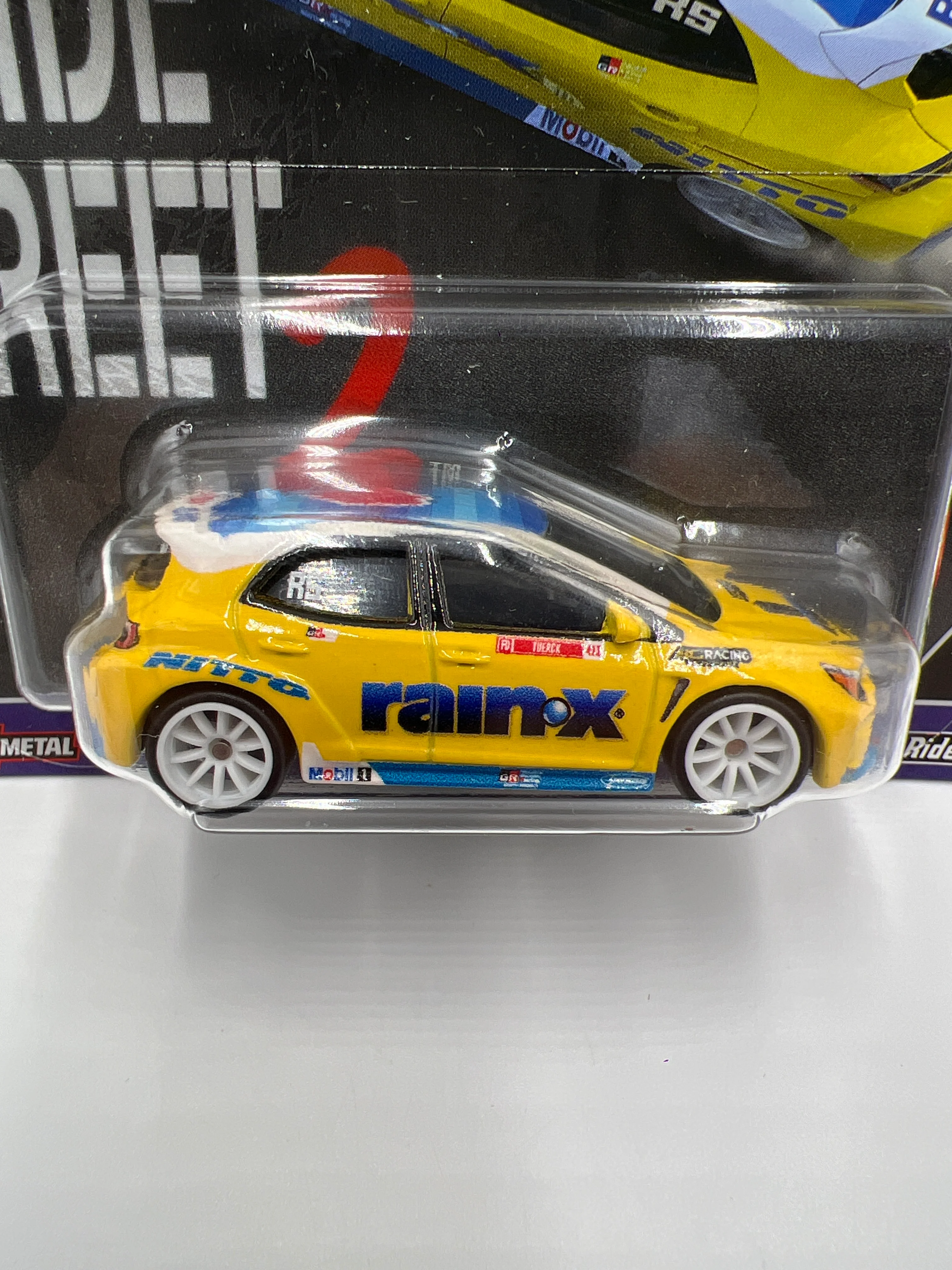 2024 Hot Wheels Premium Slide Street 2 #3 2023 Toyota GR Corolla Yellow 242C - Image 2