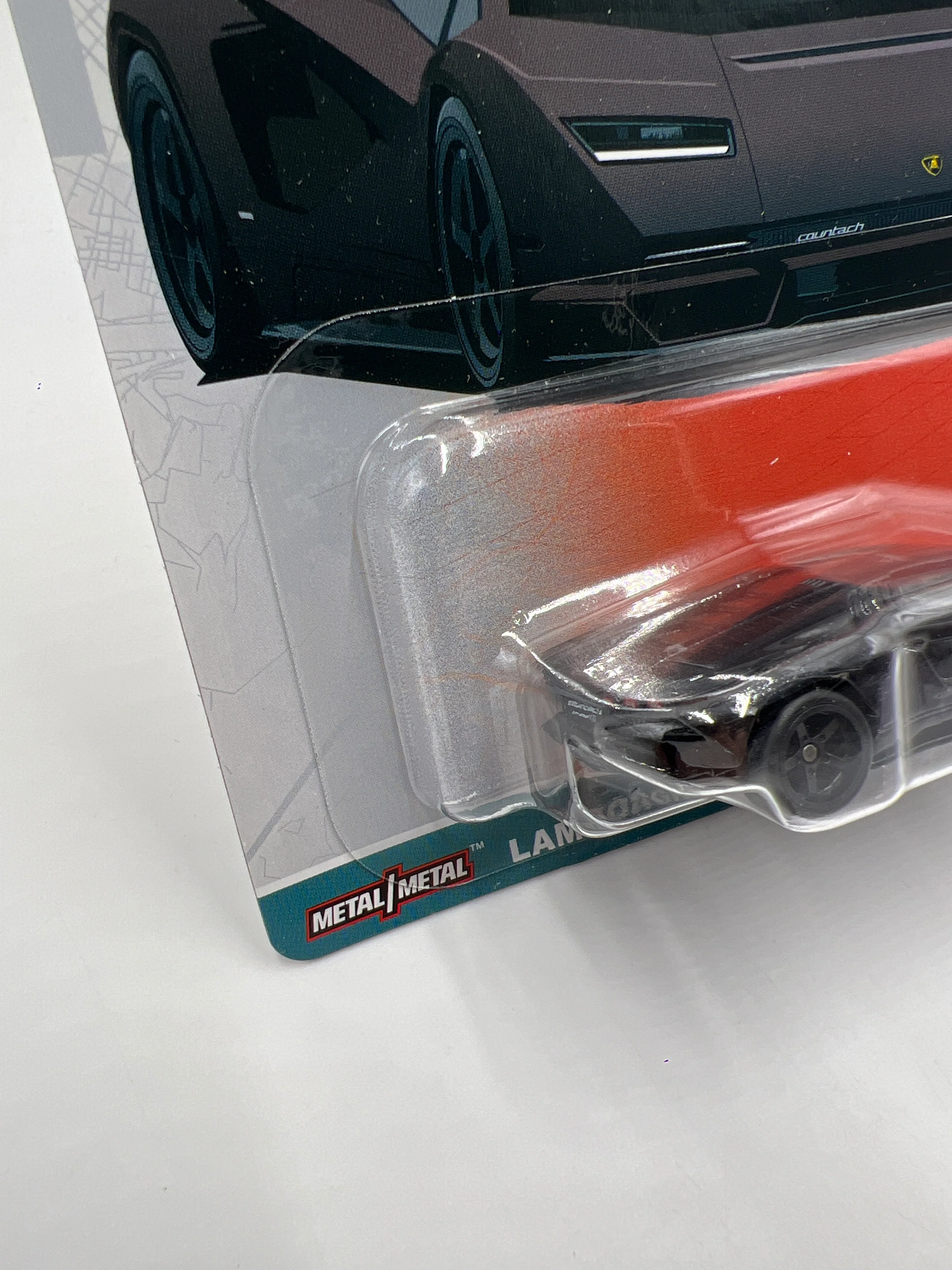 Hot Wheels Premium Car Culture Spettacolare CHASE #0 Lamborghini Countach LPI 800-4 Black W/Protector - Image 4