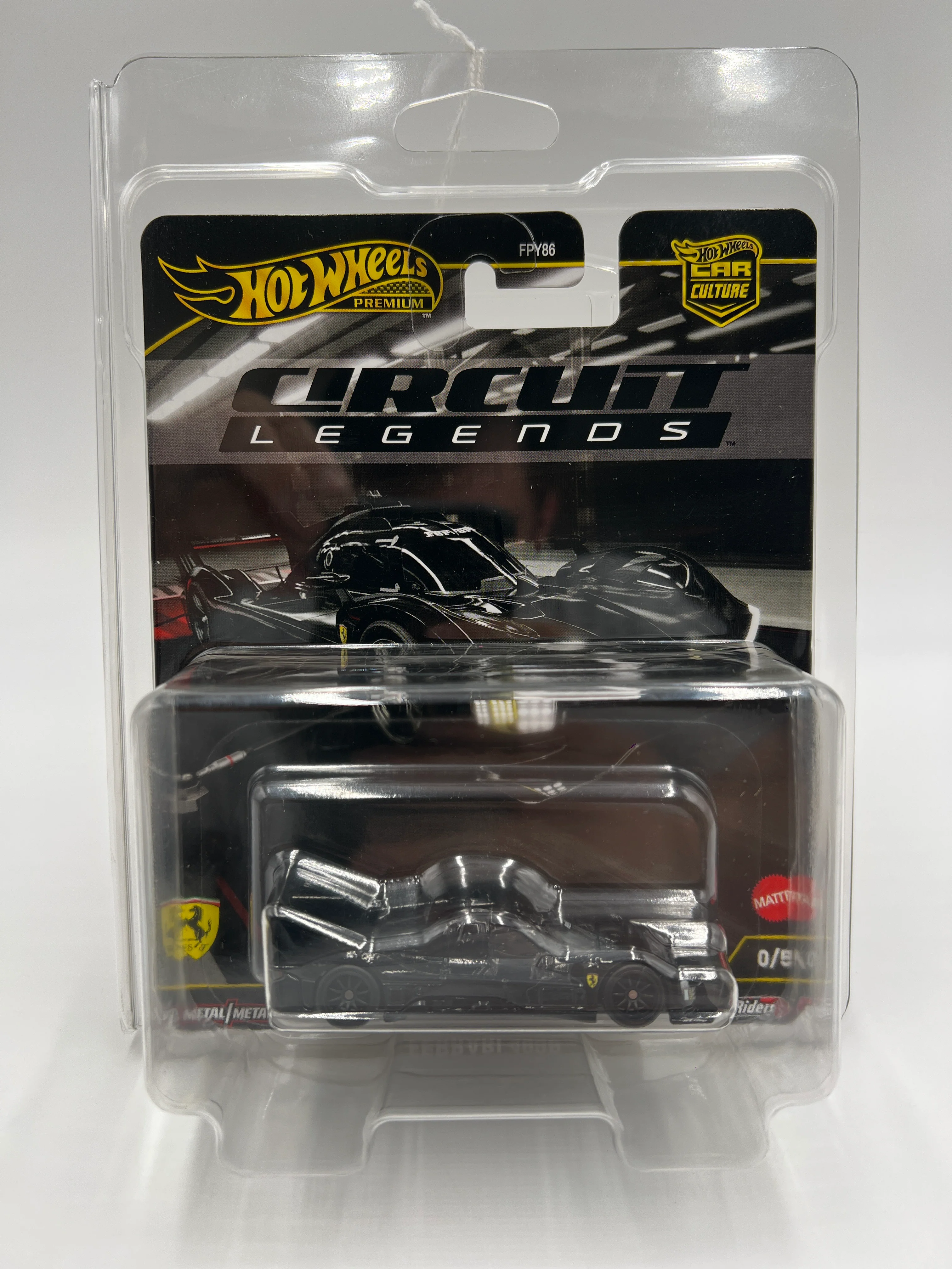 Hot Wheels Premium Car Culture Circuit Legends CHASE #0 Ferrari 499P Black W/Protector - Image 7