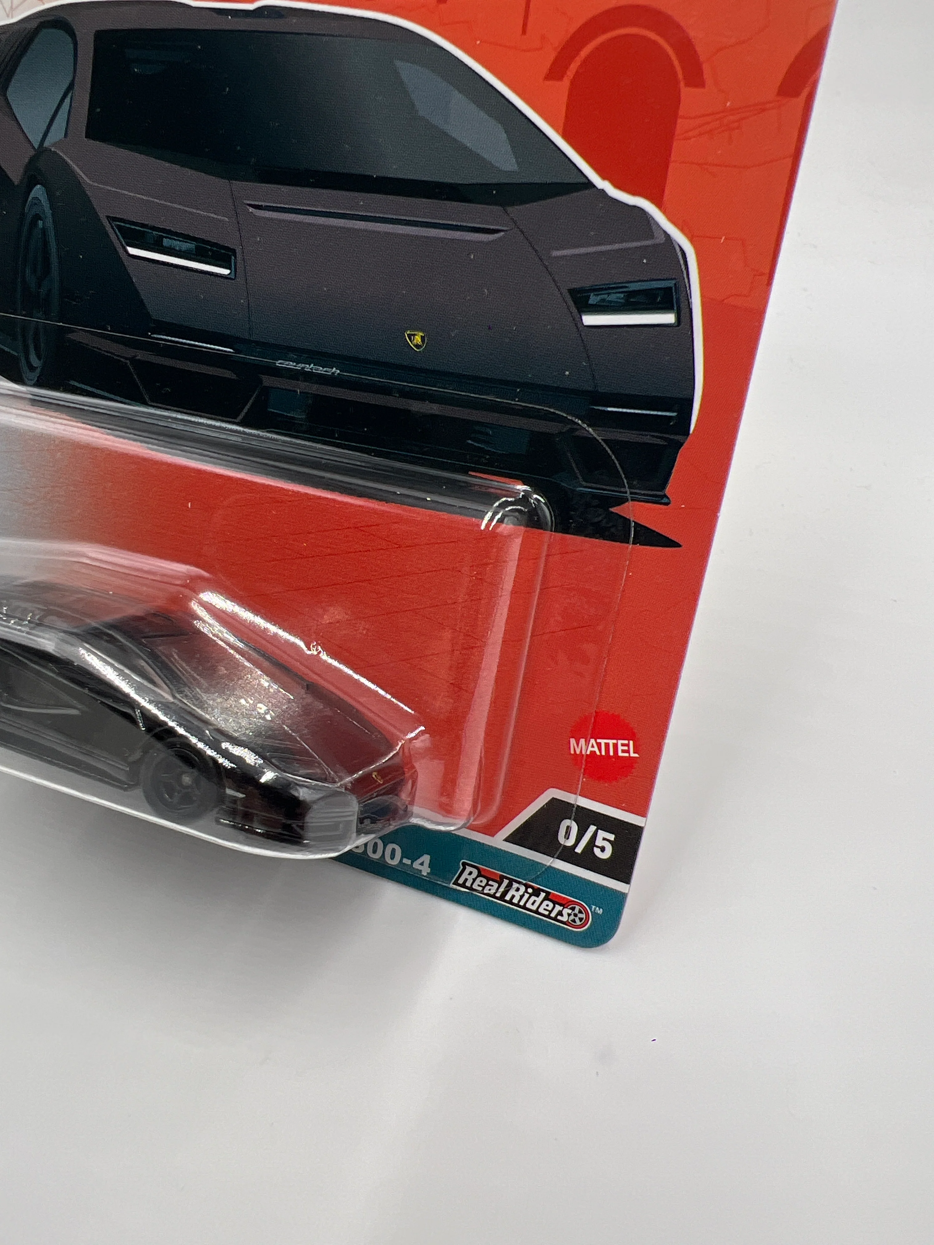 Hot Wheels Premium Car Culture Spettacolare CHASE #0 Lamborghini Countach LPI 800-4 Black W/Protector - Image 3