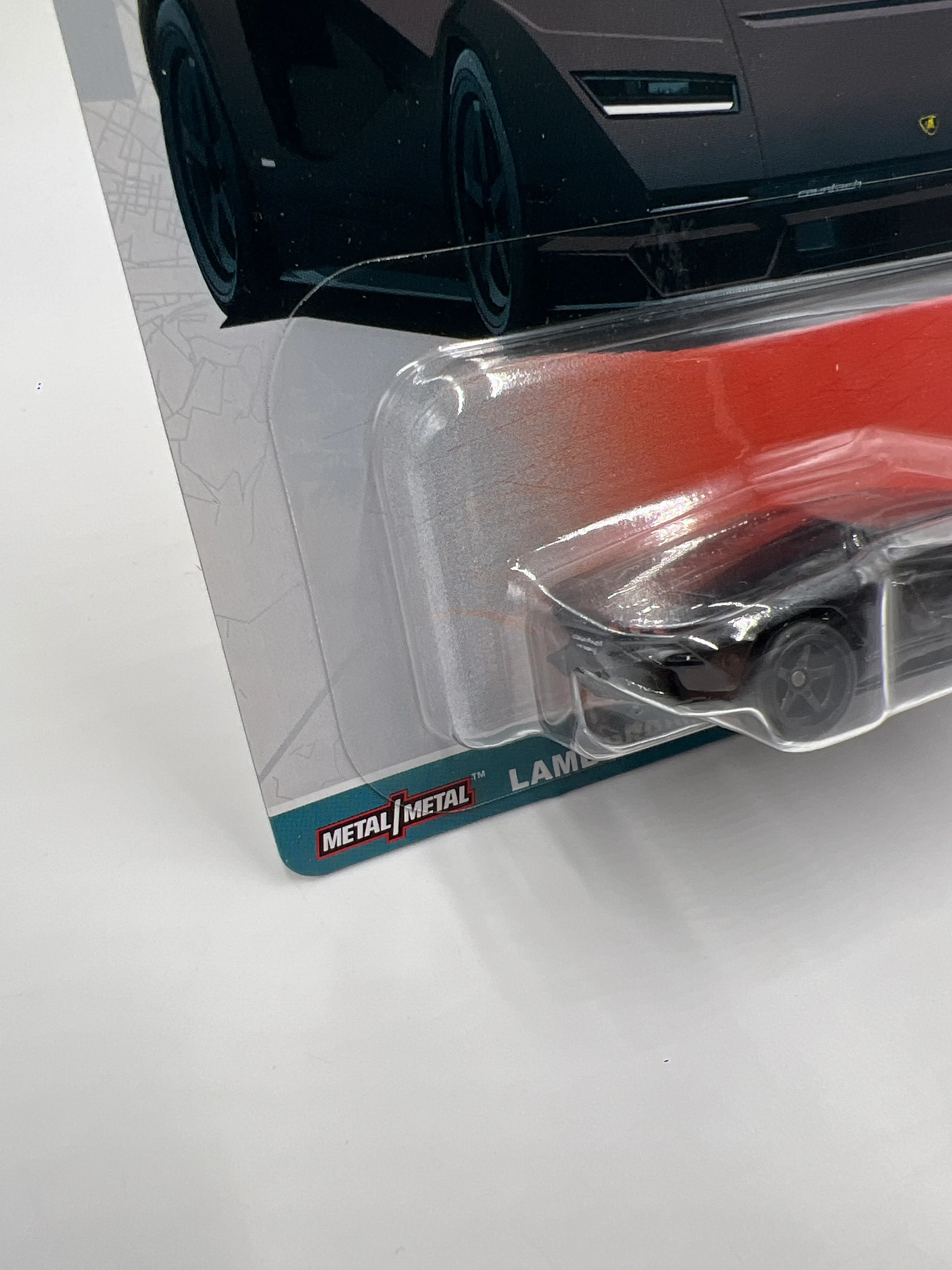 Hot Wheels Premium Car Culture Spettacolare CHASE #0 Lamborghini Countach LPI 800-4 Black W/Protector - Image 4
